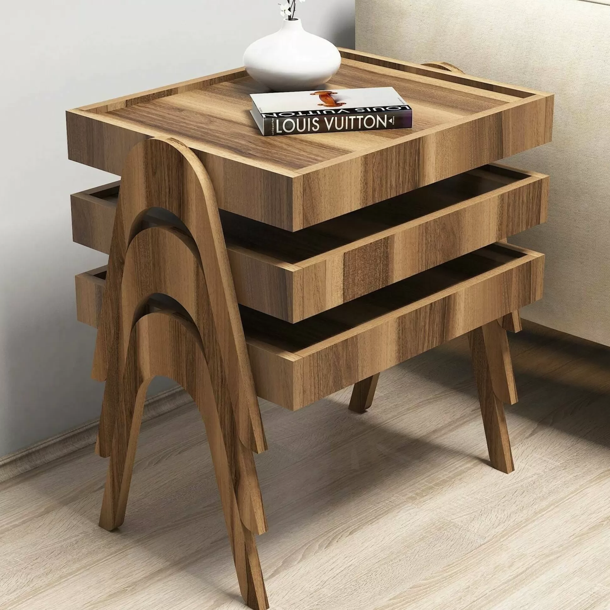 Dmora Tavolini Da Salotto<Tavolino da salotto Dpisciott, 54x40 h64 cm,