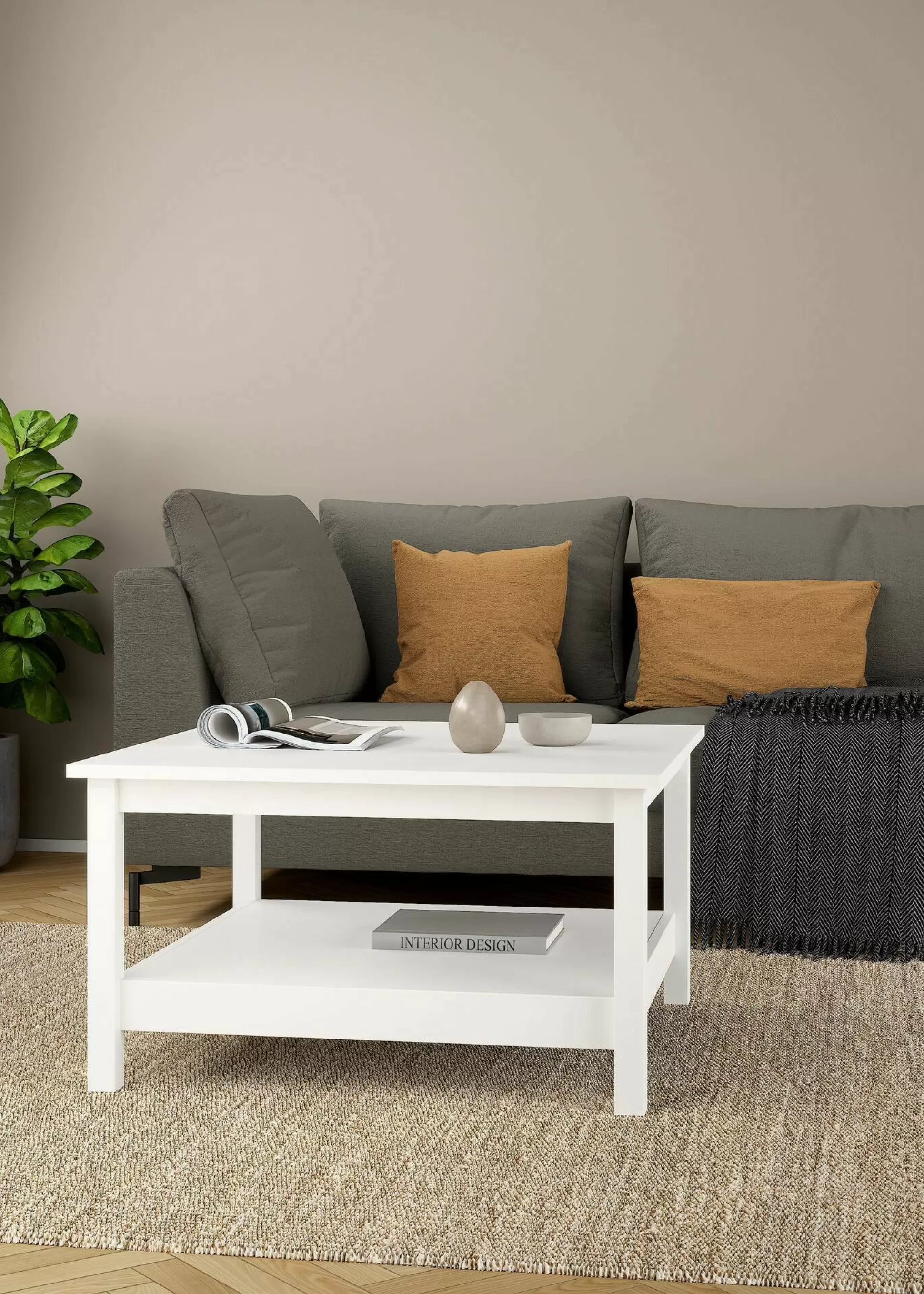 Dmora Tavolini Da Salotto<Tavolino da salotto Dvalzani, 81x81 h45 cm,
