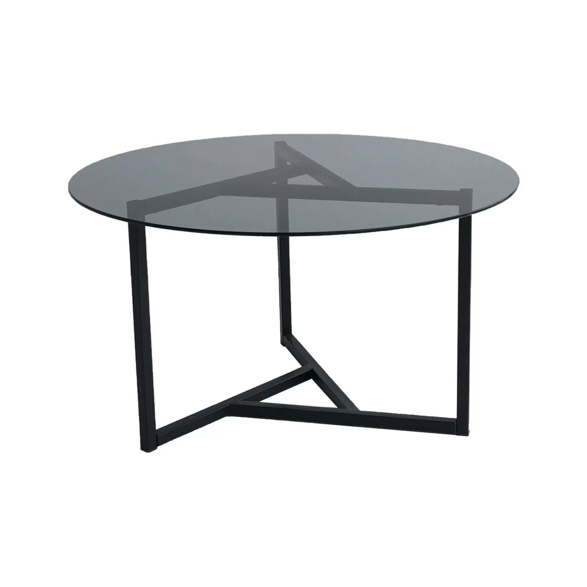 Dmora Tavolini Da Salotto<Tavolino da salotto Esperia, 75x75h42 cm, Tortora e Nero