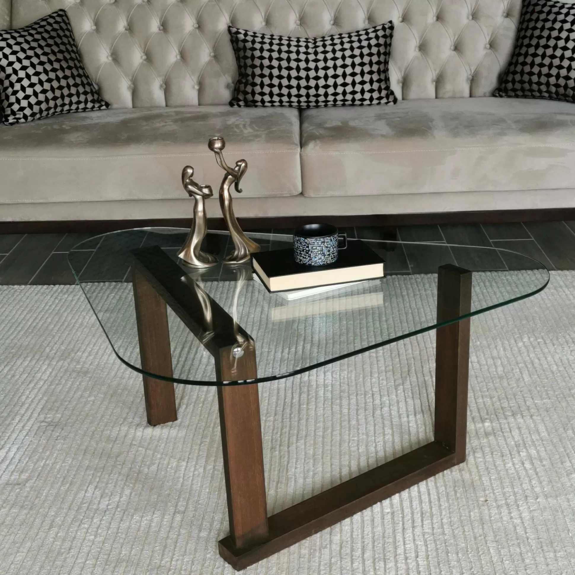 Dmora Tavolini Da Salotto<Tavolino da salotto Eufrasia, 96x81h41 cm,