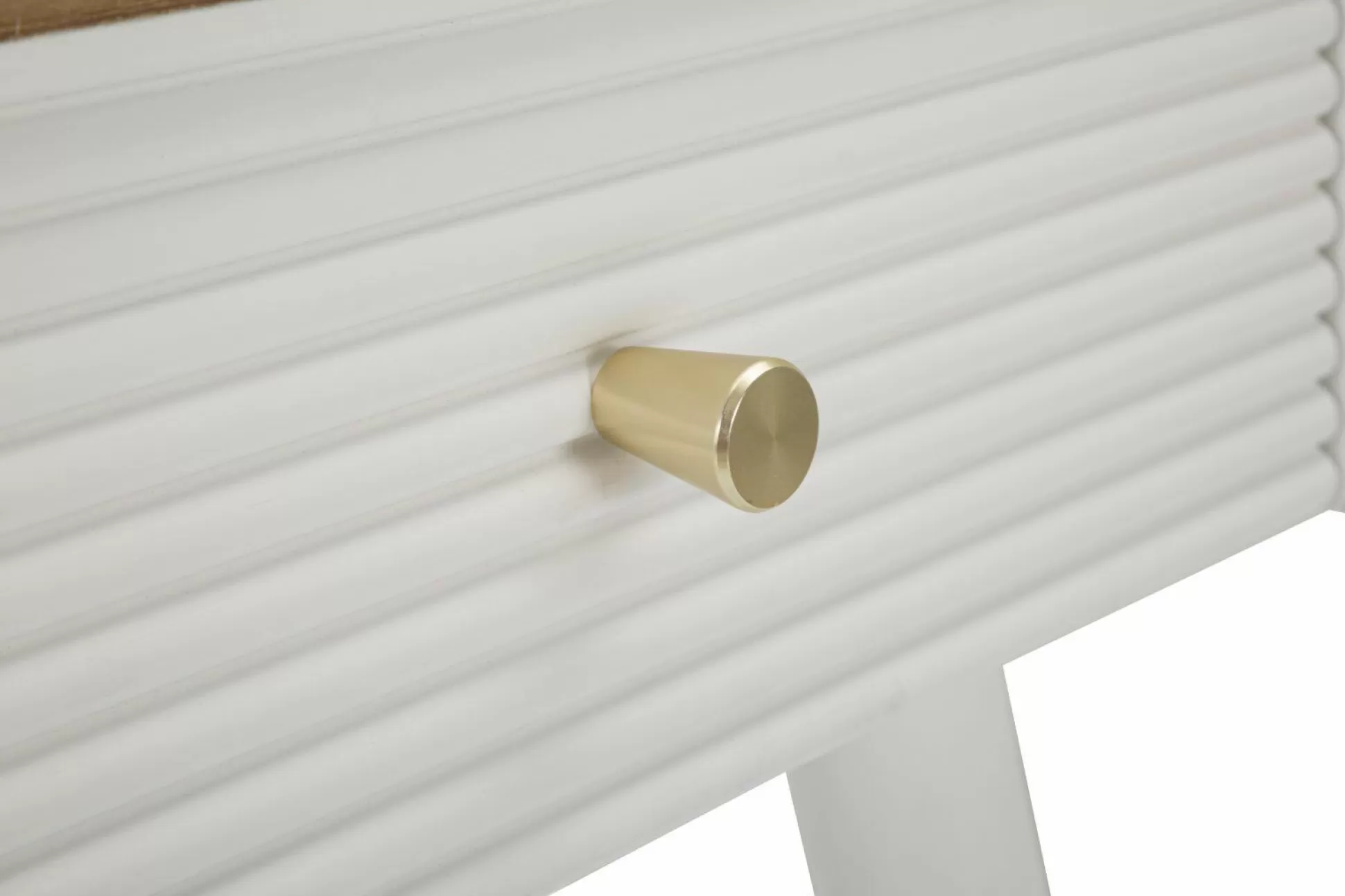 Dmora Tavolini Da Salotto<Tavolino da salotto Fridal, 45x32 h62 cm, Bianco e Marrone