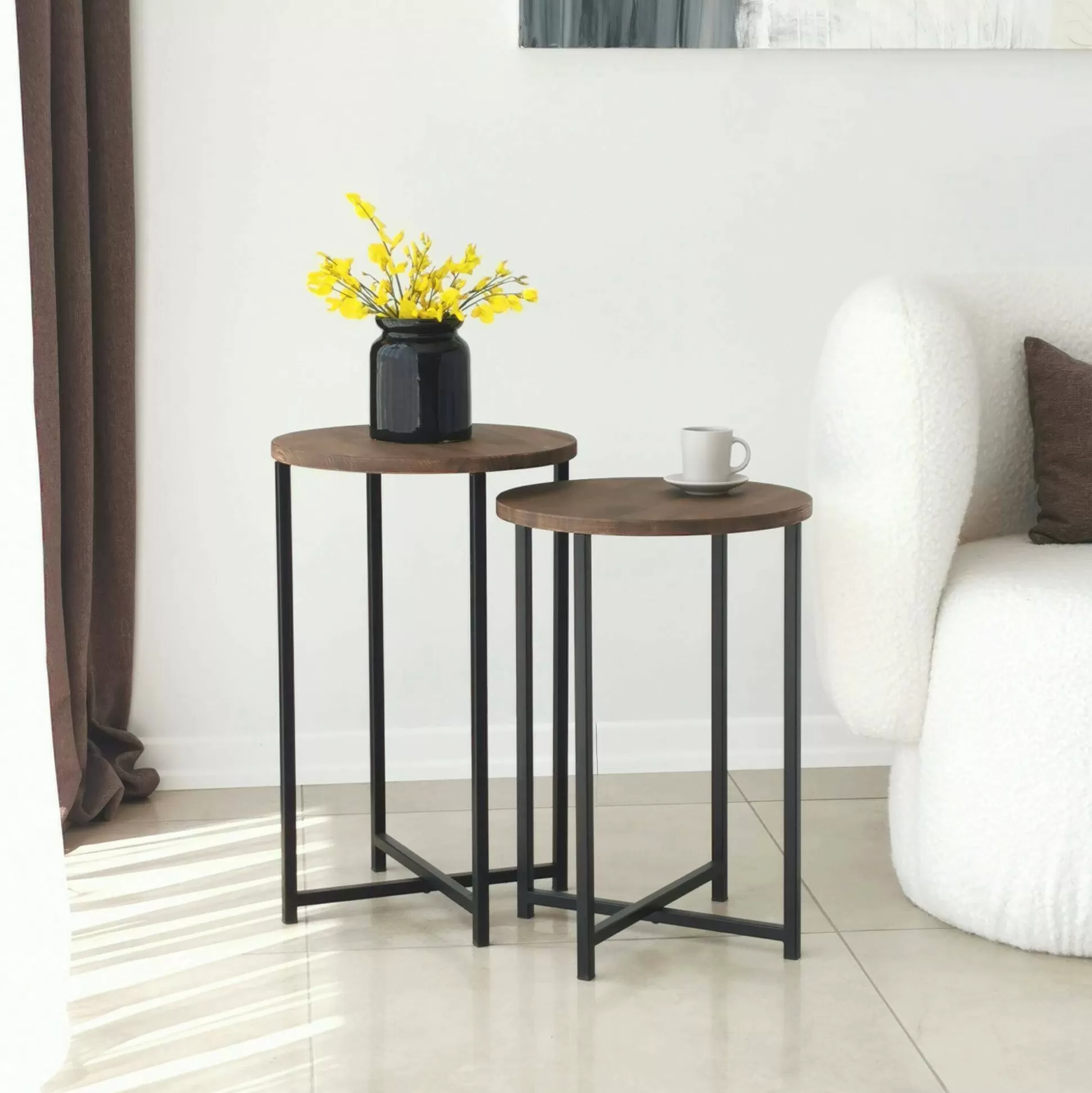 Dmora Tavolini Da Salotto<Tavolino da salotto Gwenllian, 70x35h55 cm,