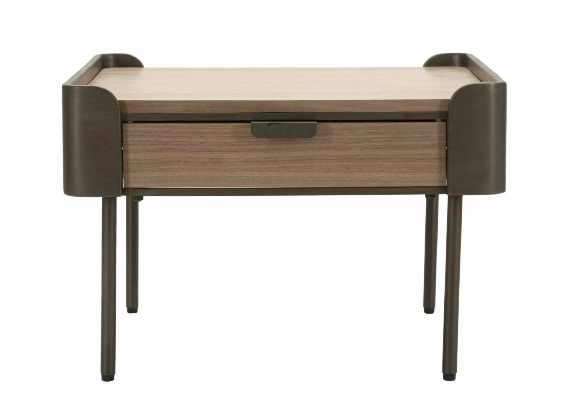 Dmora Tavolini Da Salotto<Tavolino da salotto Icona, 60x60 h41 cm, Grigio e Marrone