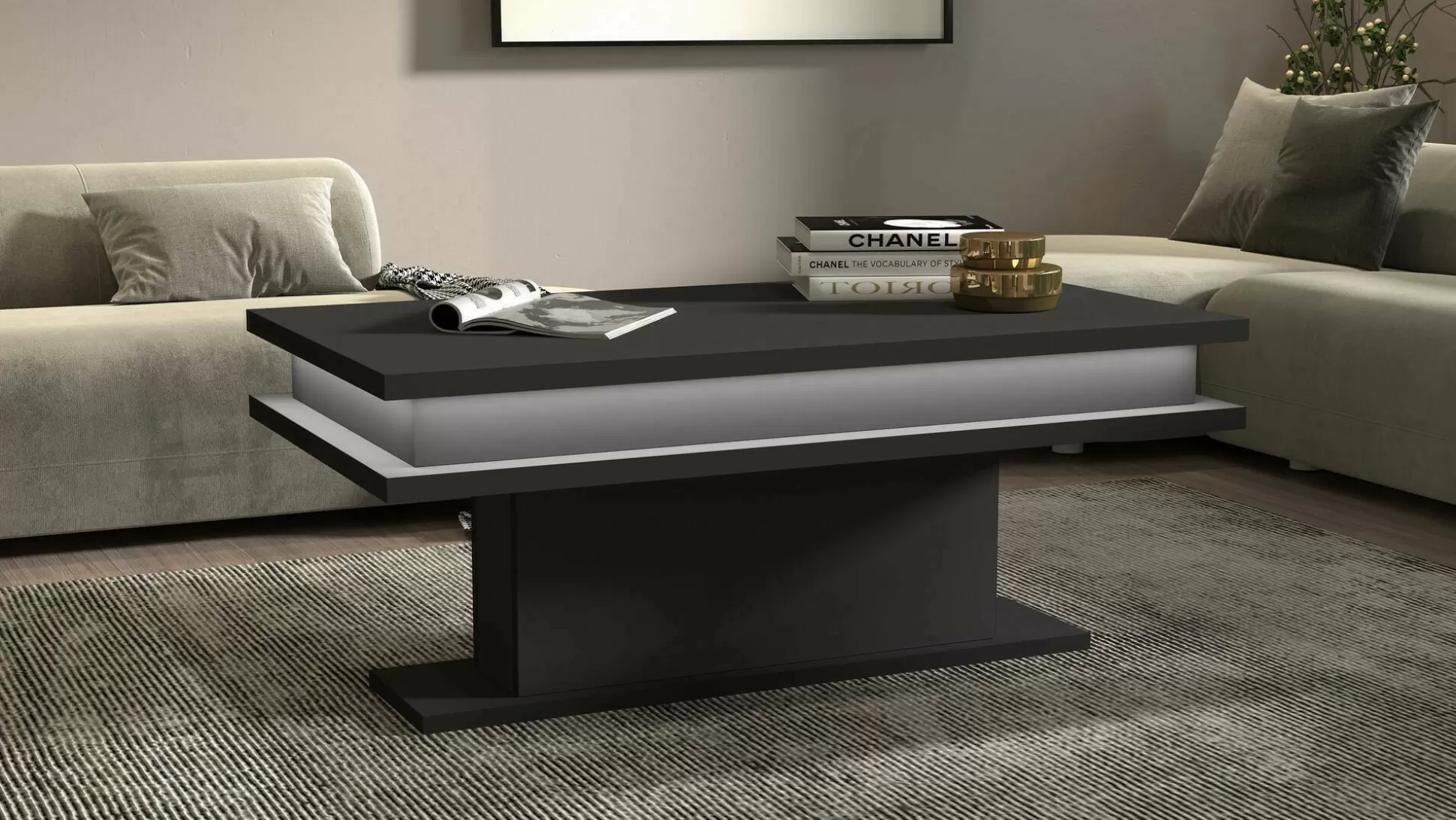 Dmora Tavolini Da Salotto<Tavolino da salotto Iside, 100x55h42 cm,