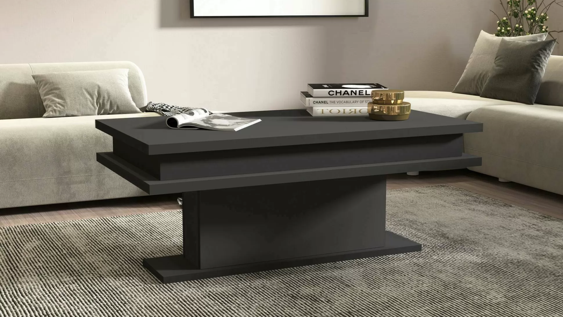 Dmora Tavolini Da Salotto<Tavolino da salotto Iside, 100x55h42 cm,