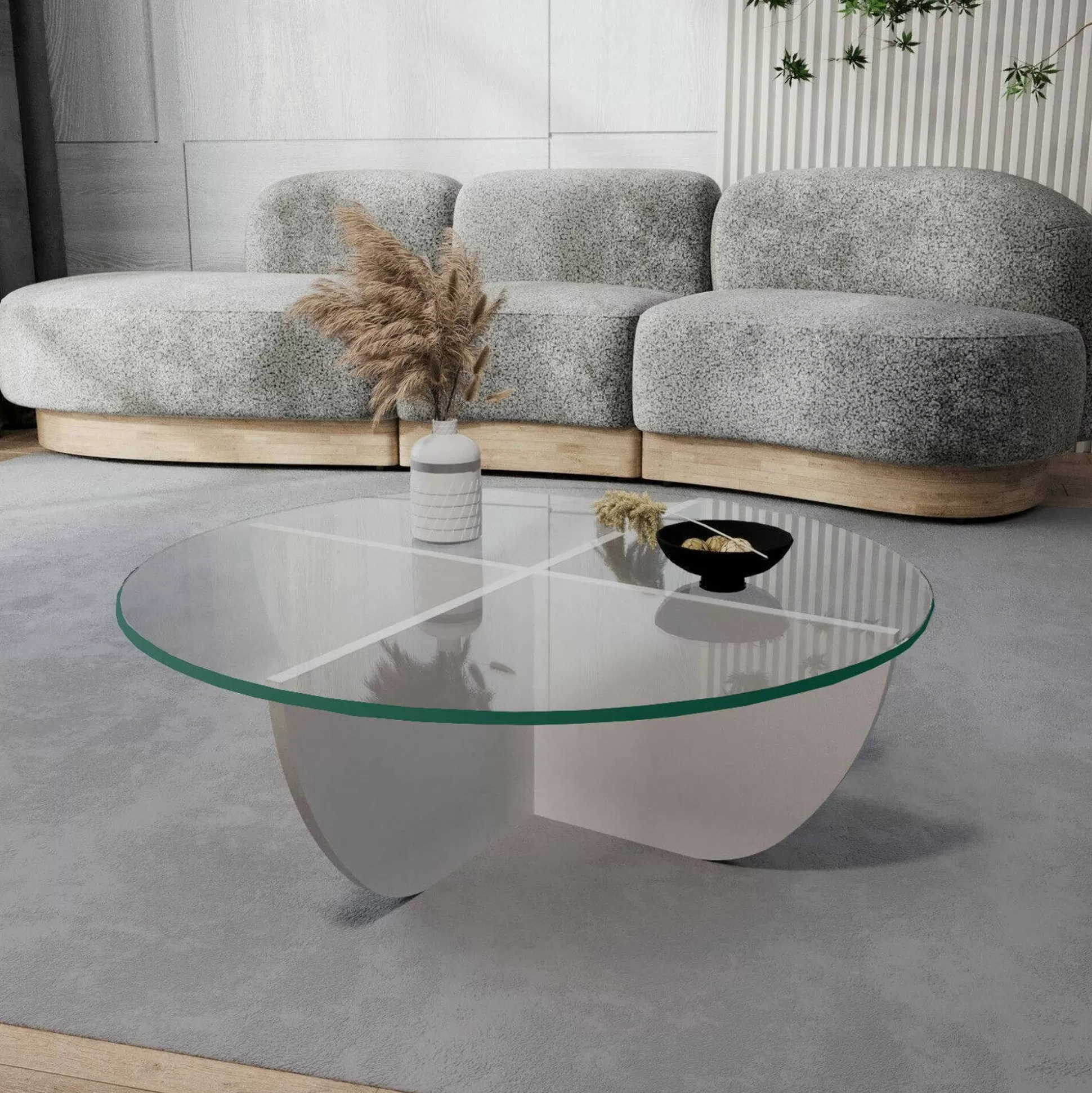 Dmora Tavolini Da Salotto<Tavolino da salotto Jolanda, 90x90h30 cm,