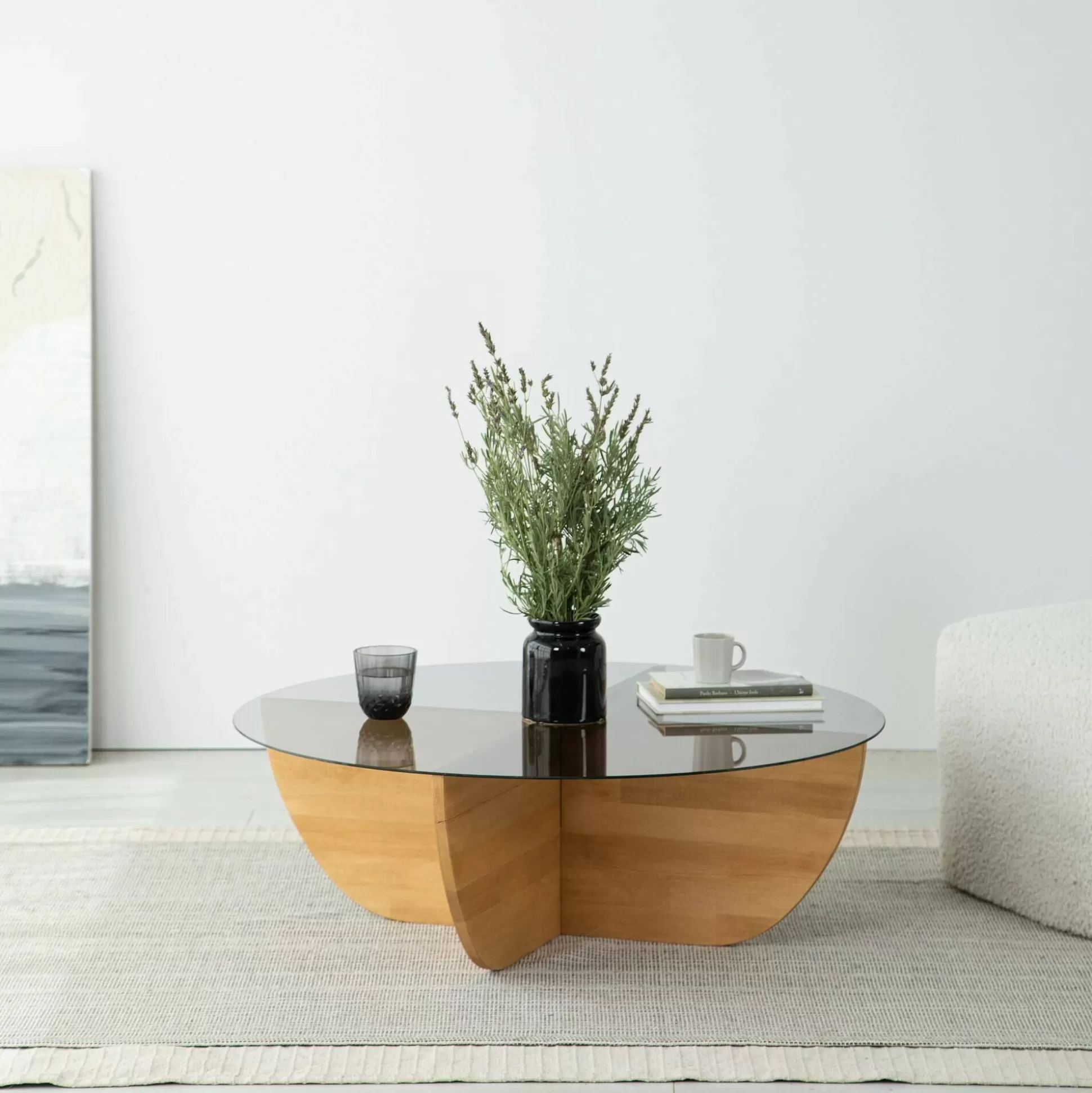 Dmora Tavolini Da Salotto<Tavolino da salotto Jolanda, 90x90h30 cm,