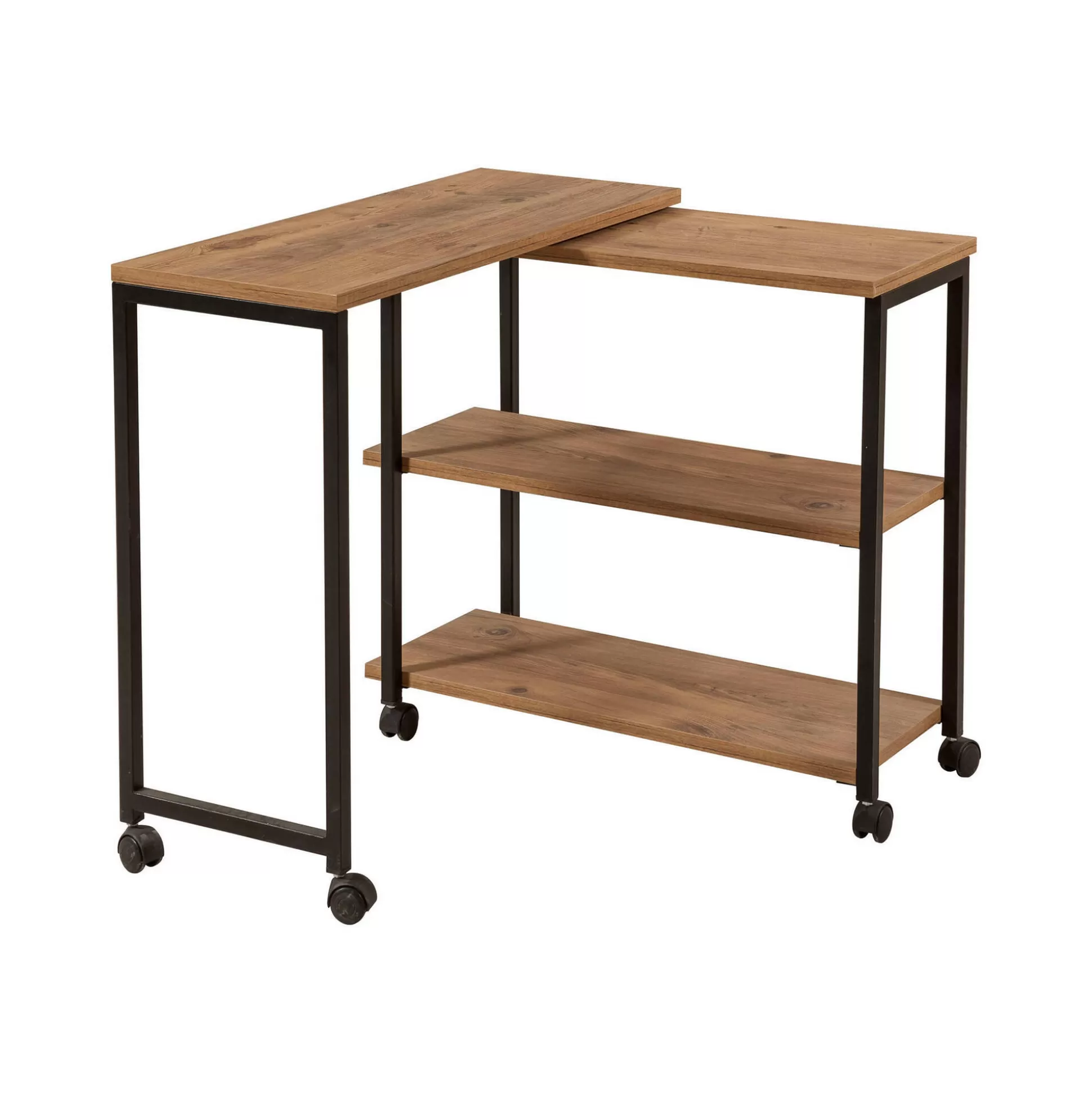Dmora Tavolini Da Salotto<Tavolino da salotto Lagaros, 70x76 h63 cm, Quercia e Nero