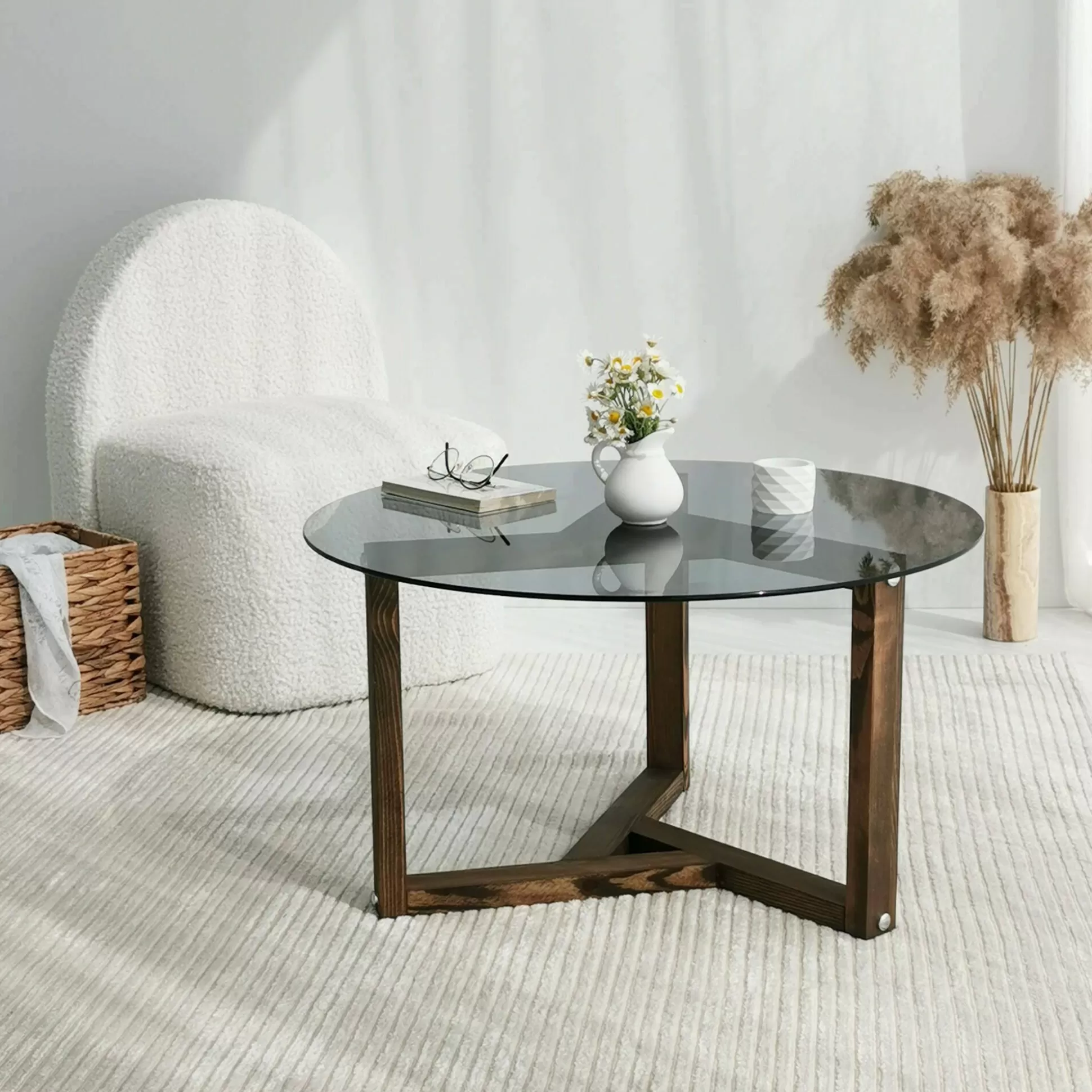 Dmora Tavolini Da Salotto<Tavolino da salotto Luigia, 75x75h40 cm,