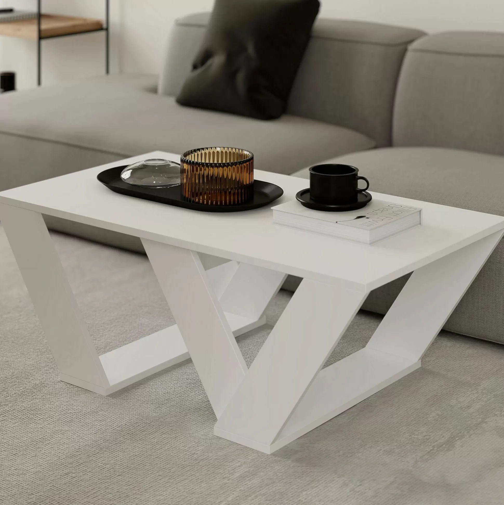 Dmora Tavolini Da Salotto<Tavolino da salotto Mercedes, 110x60h40 cm,