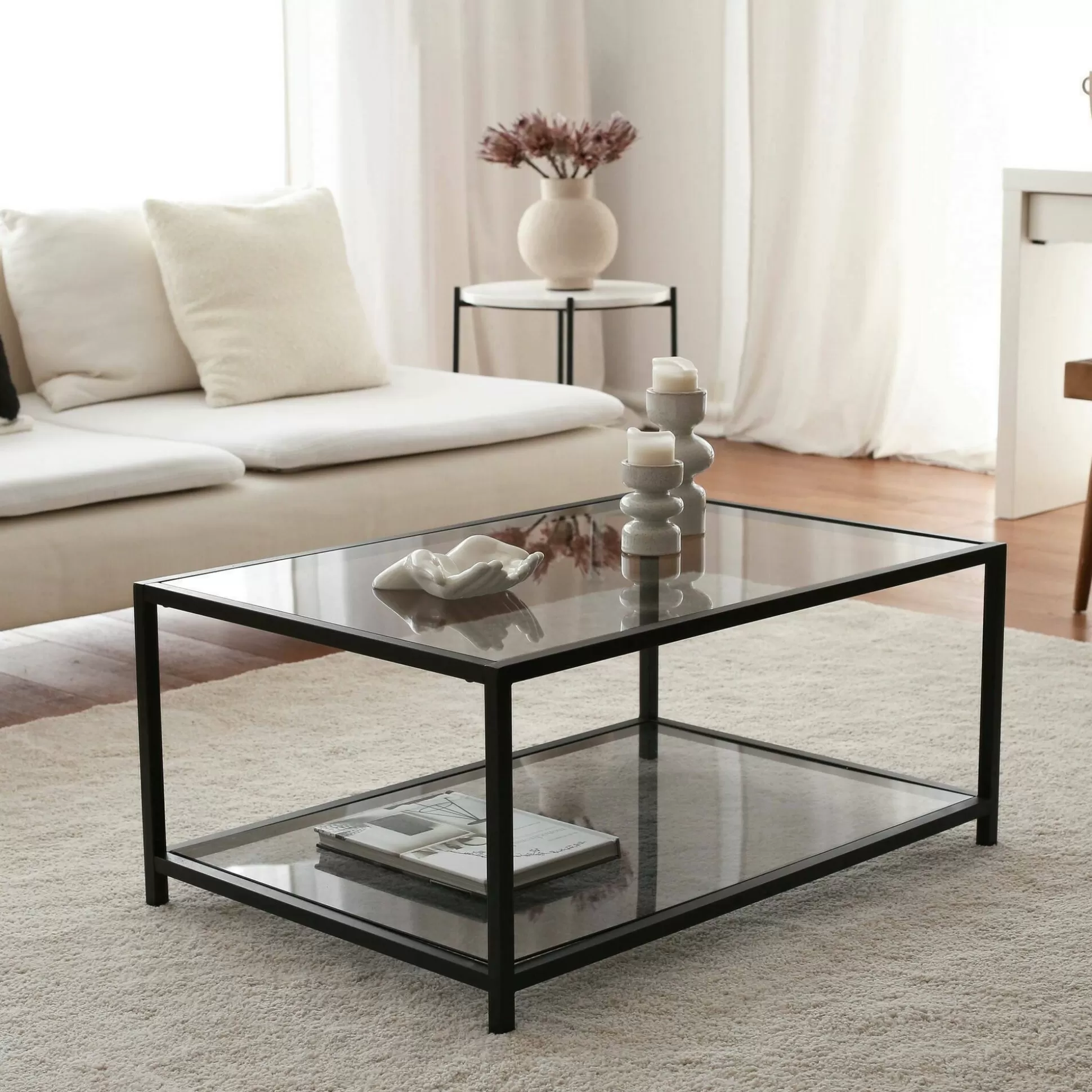 Dmora Tavolini Da Salotto<Tavolino da salotto Mina, 90x60h40 cm,