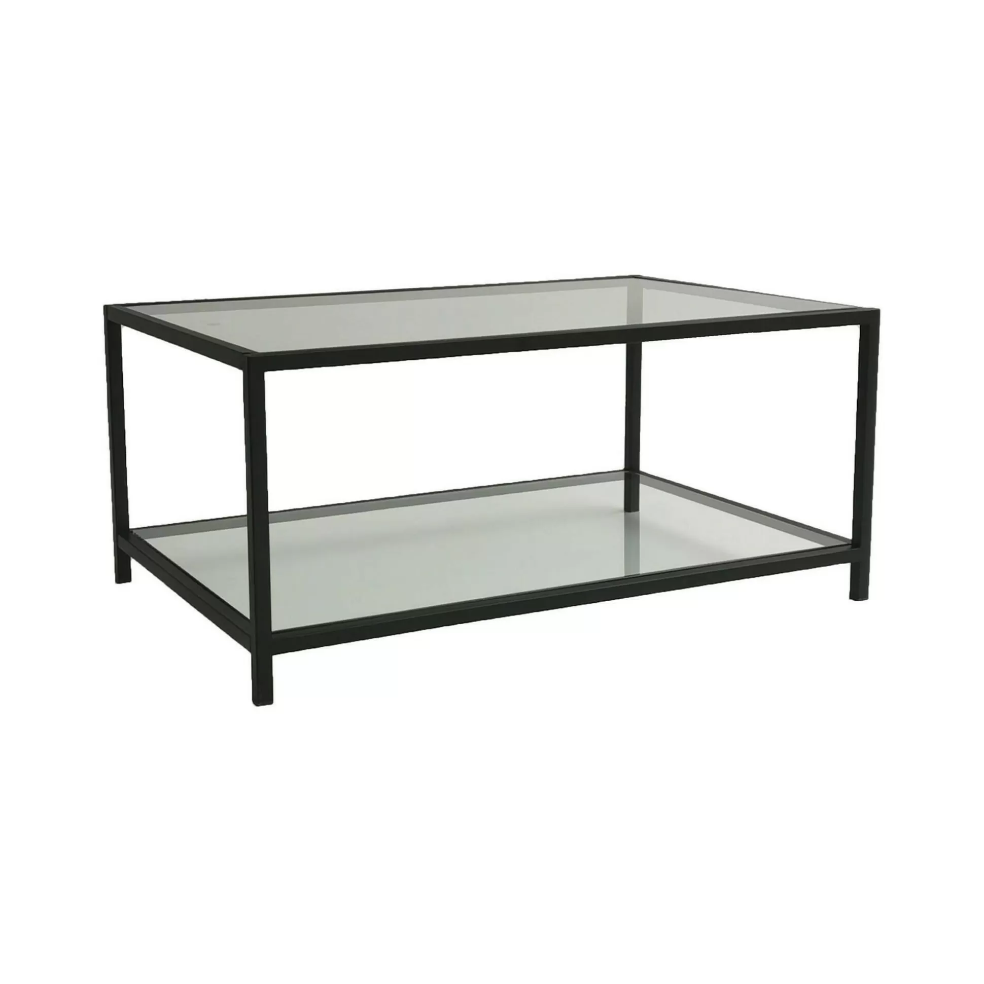Dmora Tavolini Da Salotto<Tavolino da salotto Mina, 90x60h40 cm, Tortora e Nero