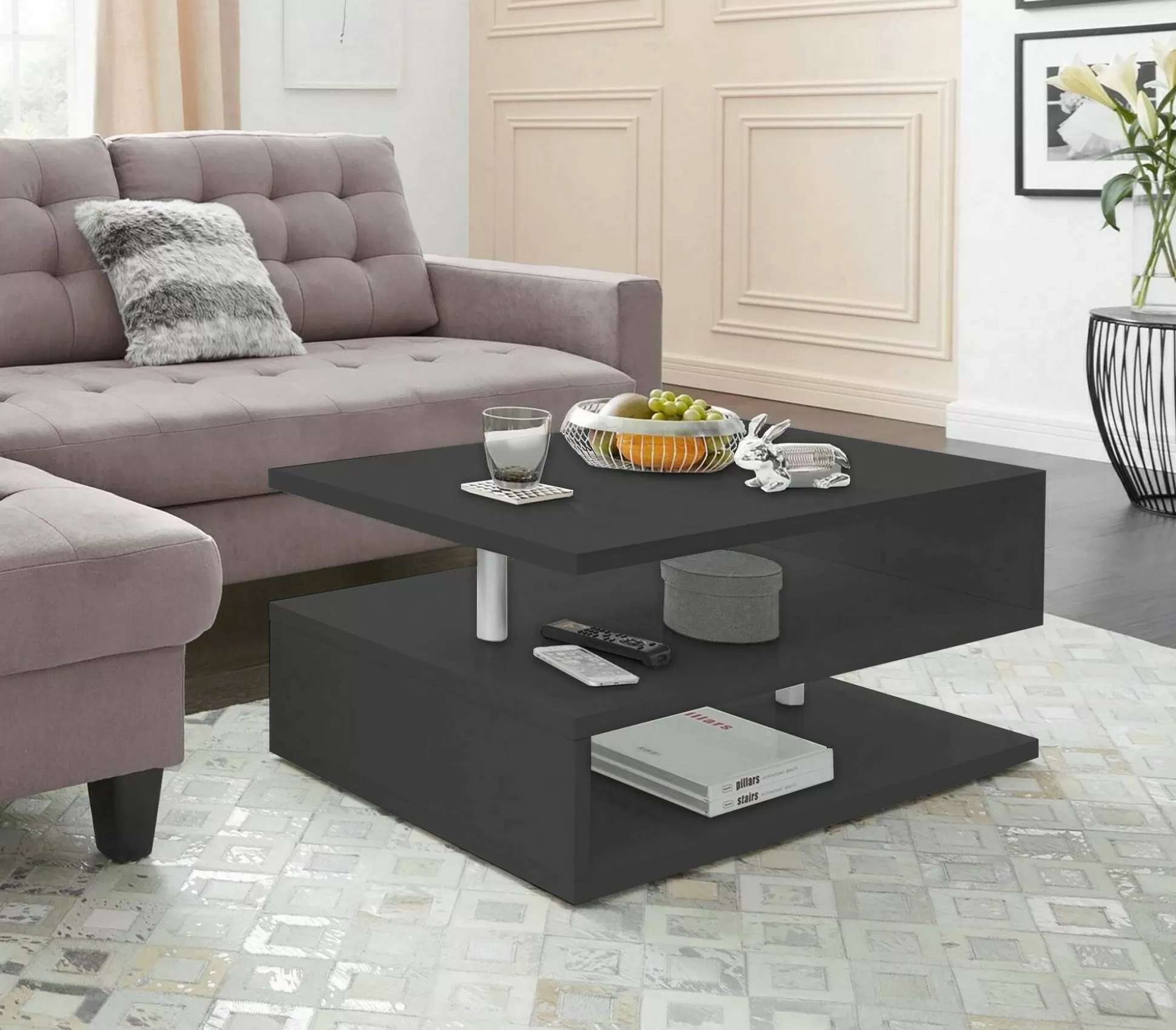 Dmora Tavolini Da Salotto<Tavolino da salotto Natalia, 90x55h41 cm,