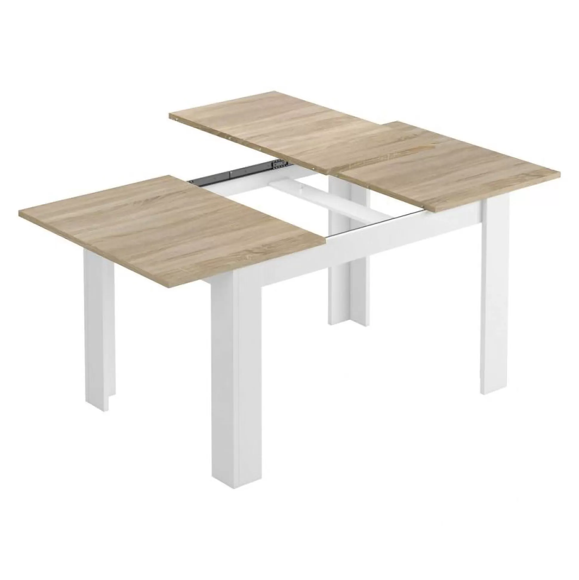 Dmora Tavoli Allungabili<Tavolo allungabile Abudula, 140/190x90h78 cm, Rovere e Bianco