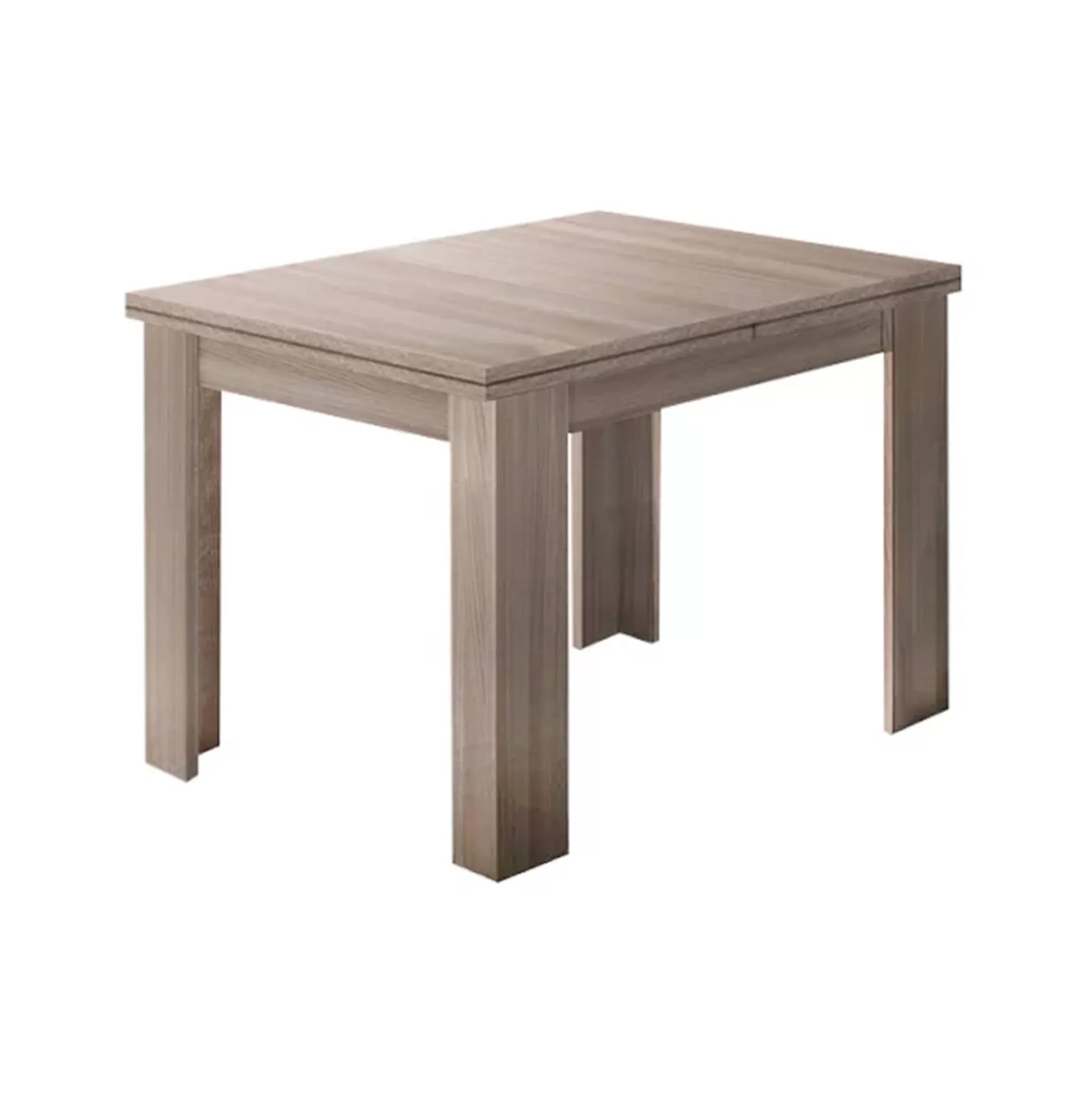 Dmora Tavoli Allungabili<Tavolo allungabile Airin, cm 90x90h75, Olmo perla