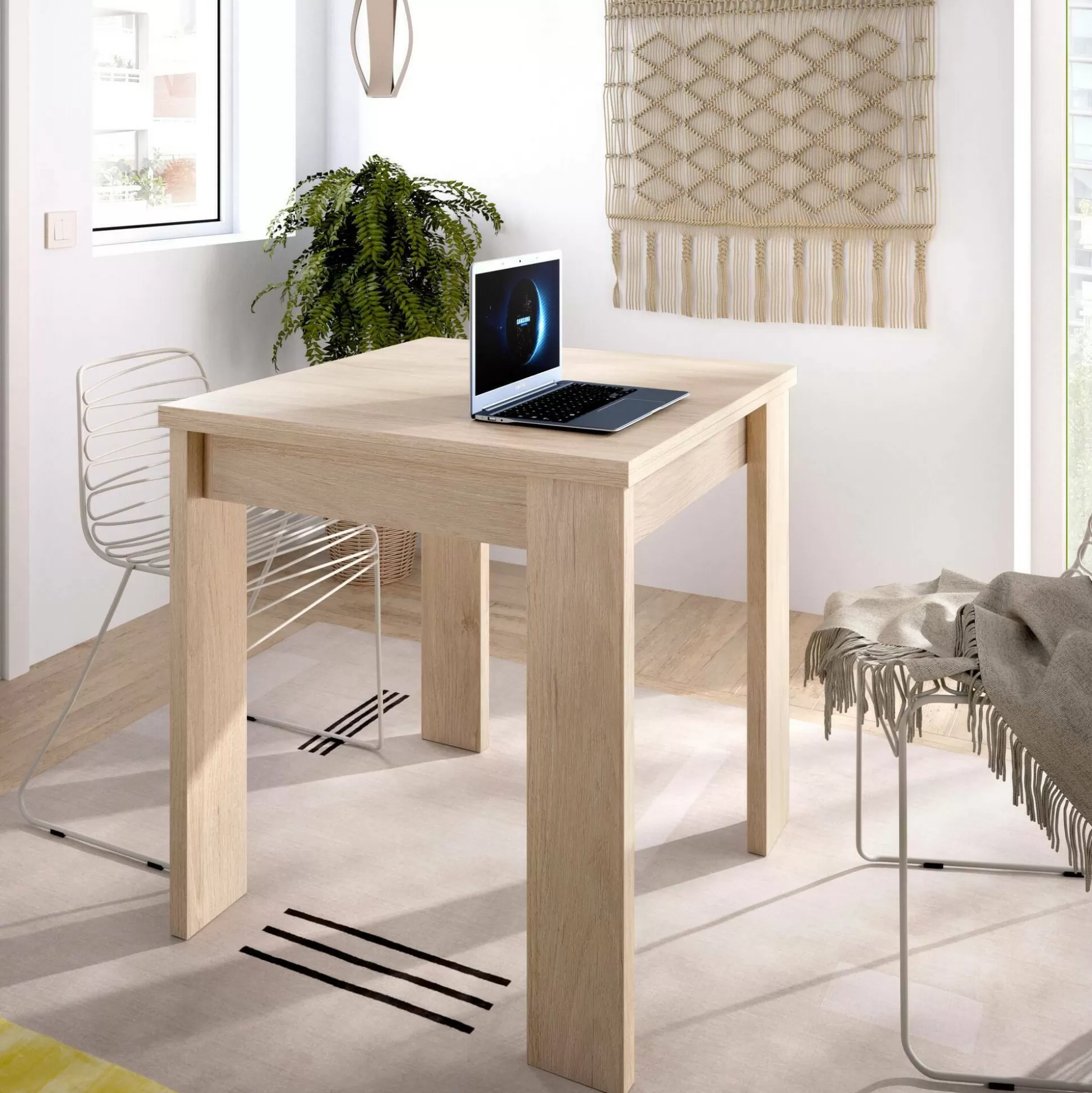 Dmora Tavoli Allungabili<Tavolo allungabile Alamaro, 79/134x67h79 cm,