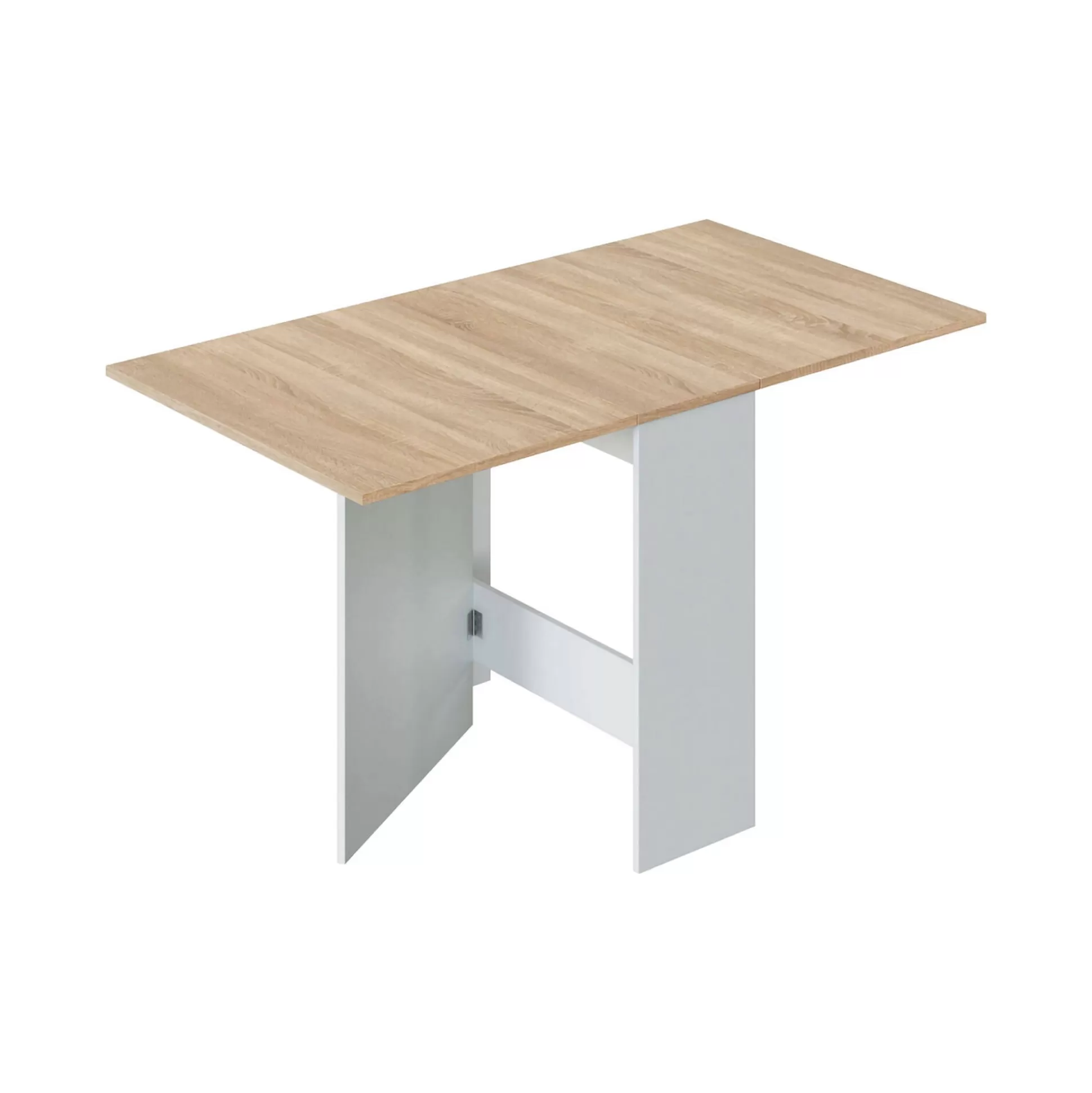 Dmora Tavoli Allungabili<Tavolo allungabile Arid, 31x77h78 cm, Bianco e Rovere