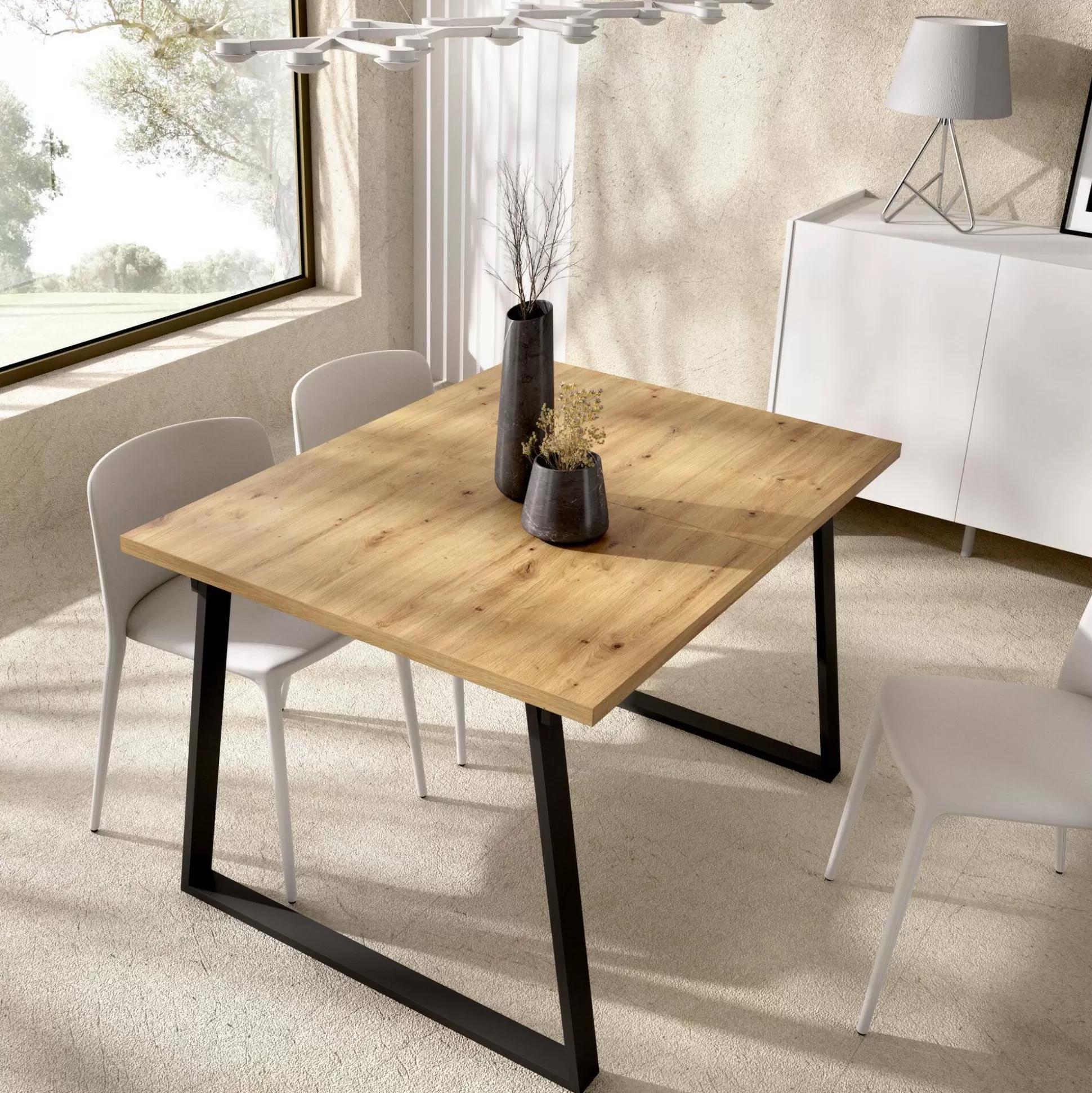 Dmora Tavoli Allungabili<Tavolo allungabile Aryal, 160x90h75 cm,