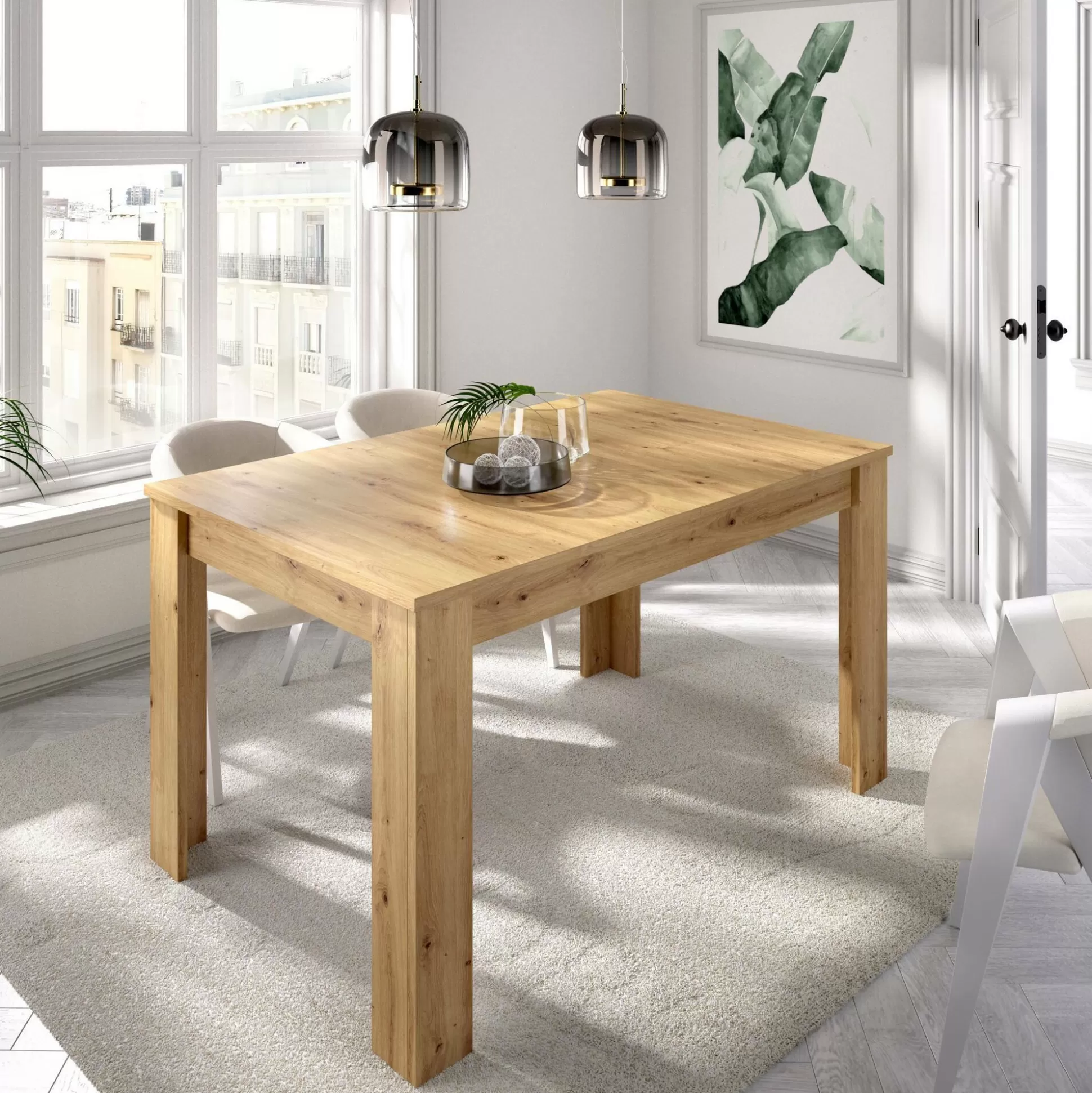 Dmora Tavoli Allungabili<Tavolo allungabile Dariaud, 140/190x90h77 cm,