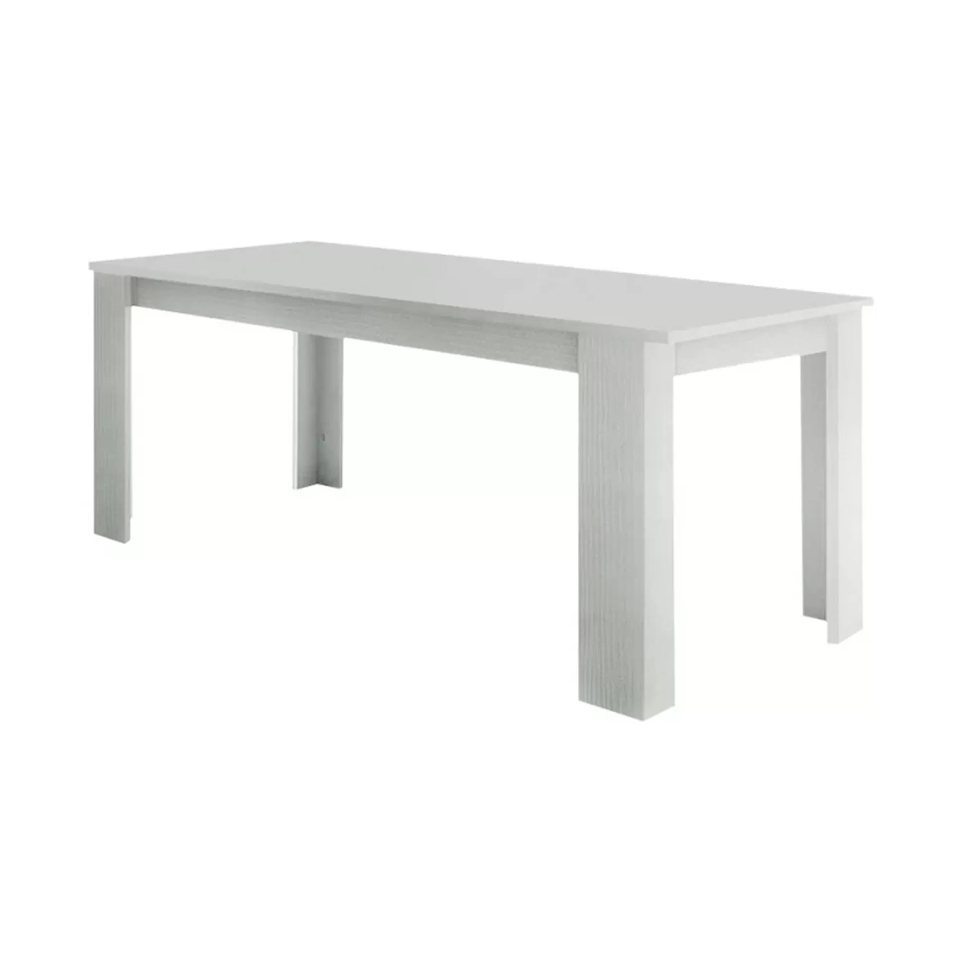 Dmora Tavoli Allungabili<Tavolo allungabile Ddariv, cm 160/210x90h75, Bianco lucido Larice