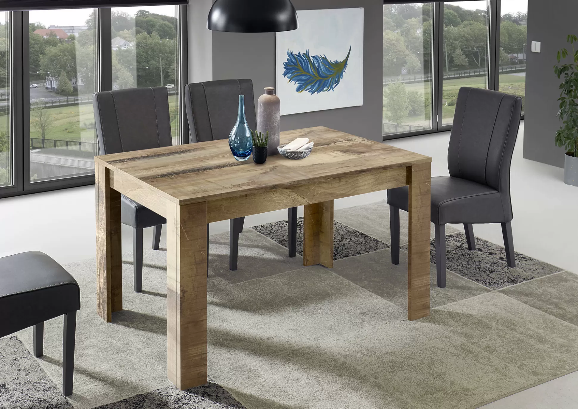 Dmora Tavoli Allungabili<Tavolo allungabile Ddrummon, 137x90 h79 cm,