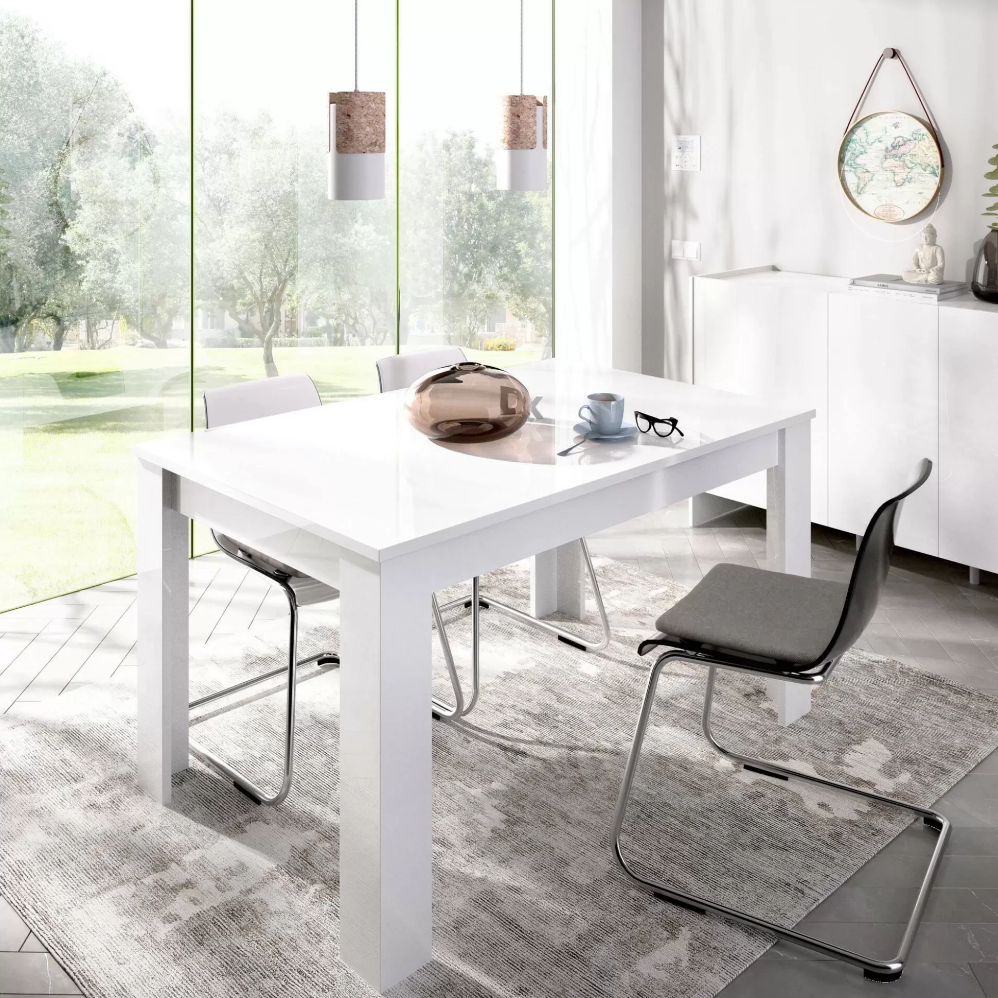 Dmora Tavoli Allungabili<Tavolo allungabile Dencio, 140/190x90h77 cm,