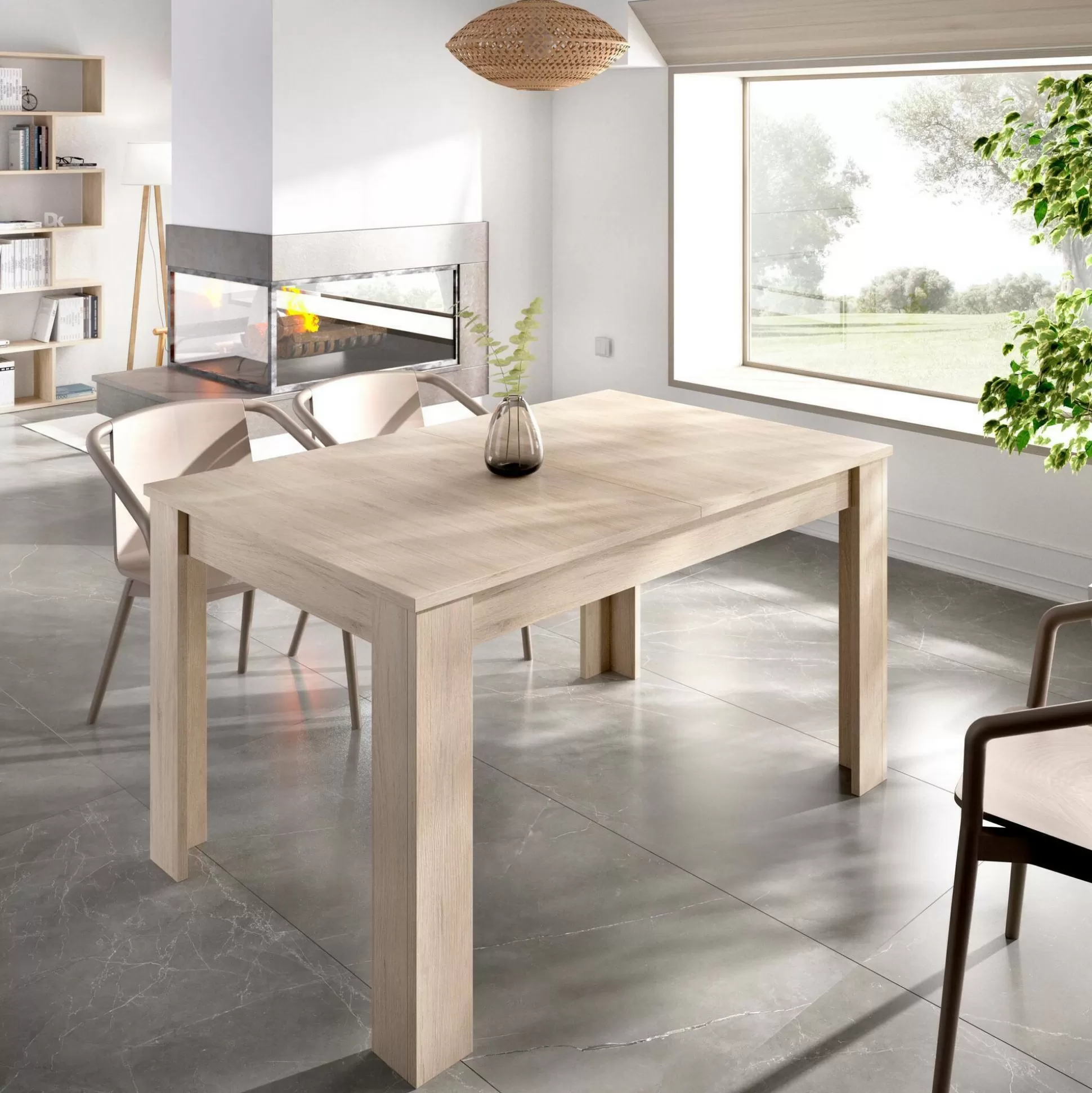 Dmora Tavoli Allungabili<Tavolo allungabile Dencio, 140/190x90h77 cm,