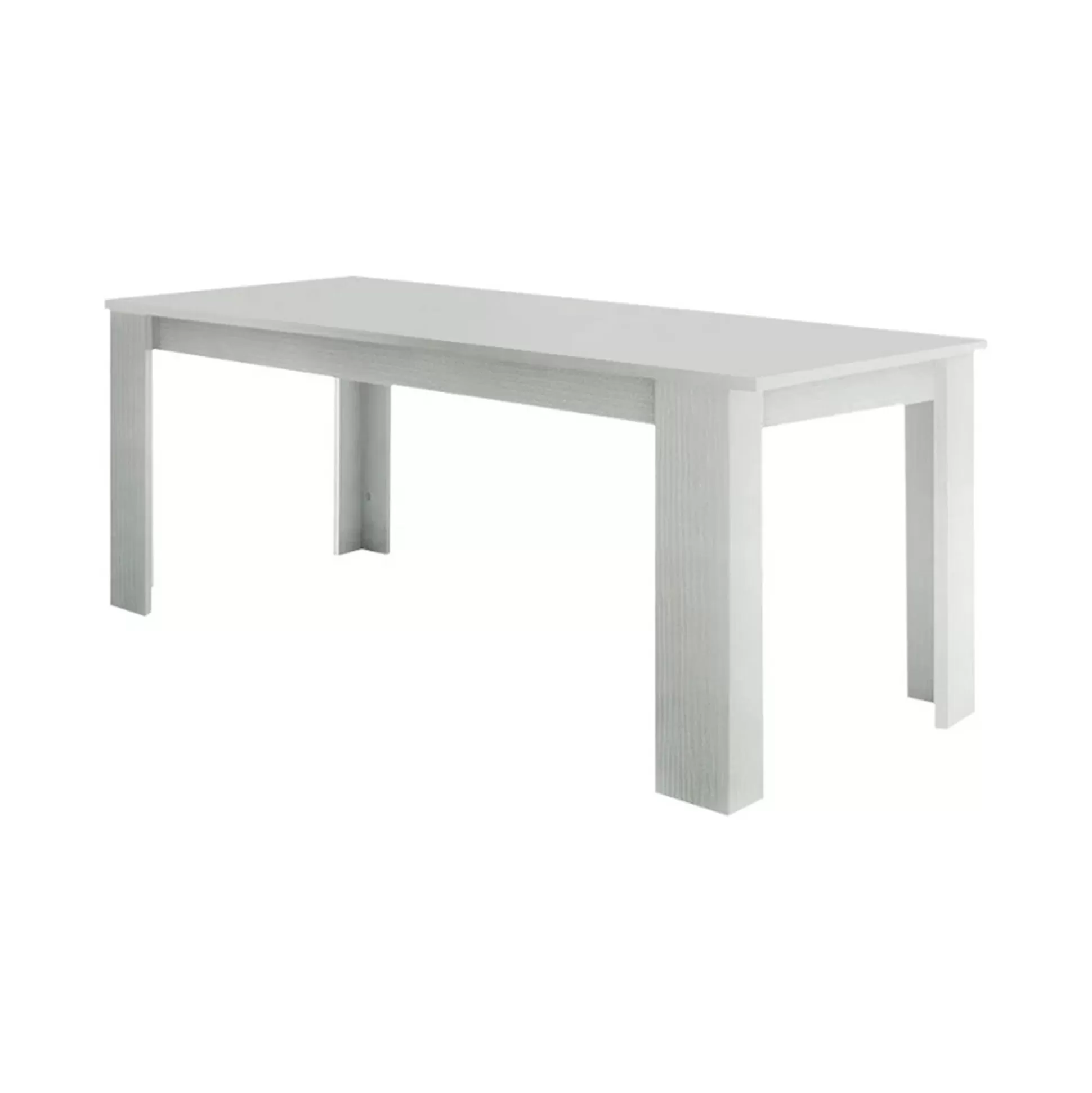 Dmora Tavoli Allungabili<Tavolo allungabile Dkayod, cm 120/170x90h75, Bianco lucido Larice