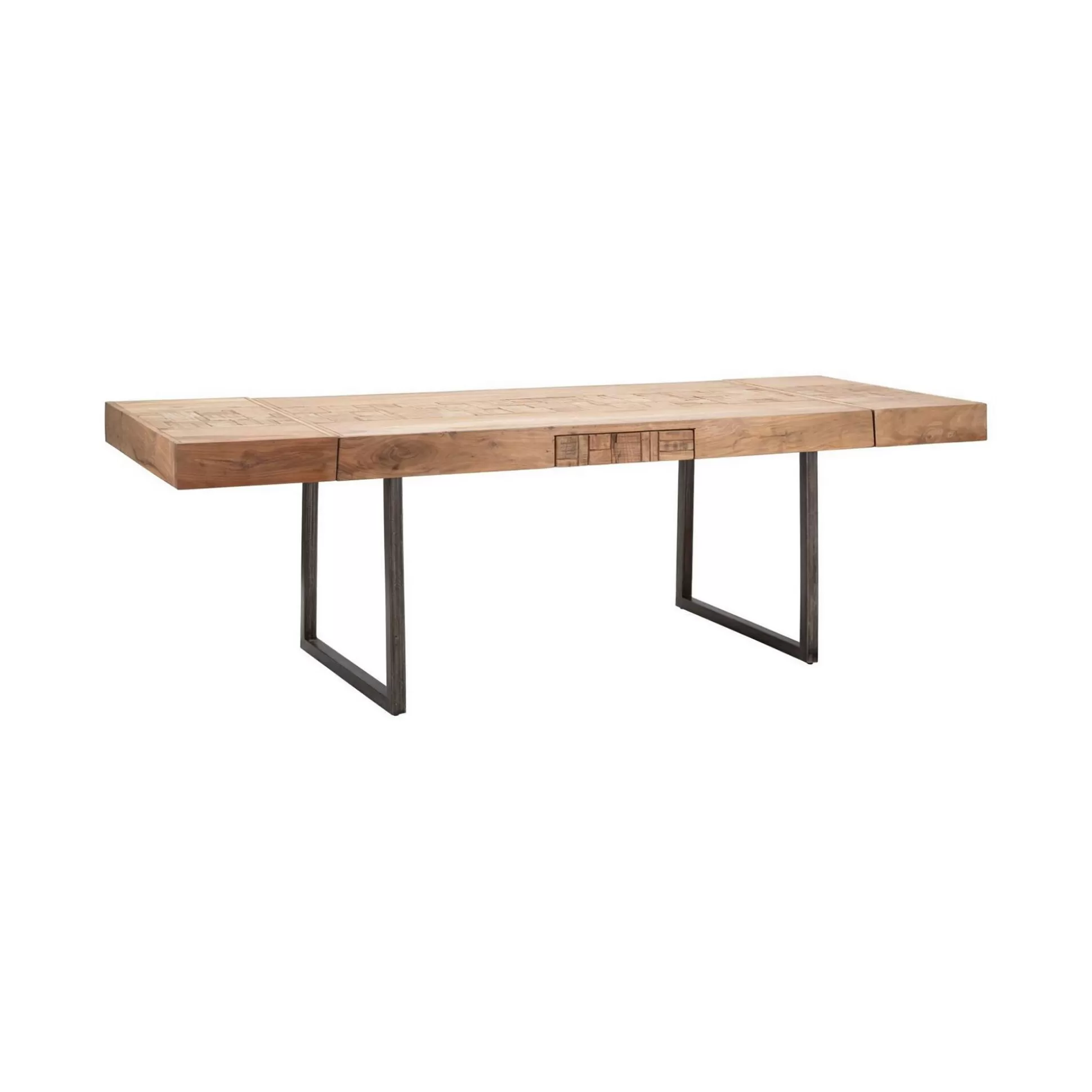 Dmora Tavoli Allungabili<Tavolo allungabile Hadid, 160x90 h77 cm, Marrone e Nero