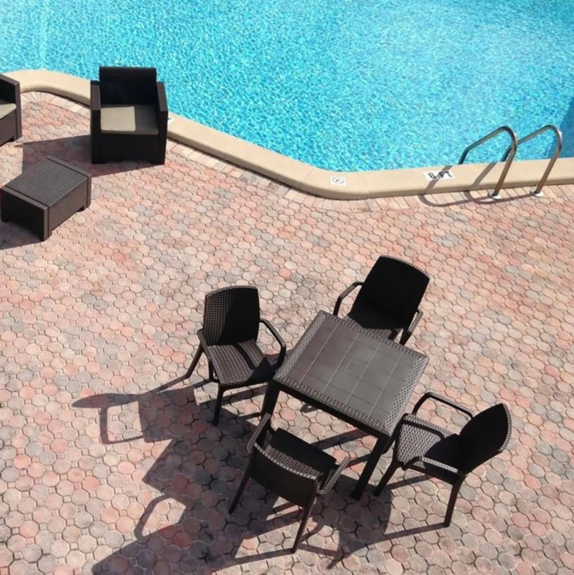 Dmora Tavoli Da Esterno<Tavolo da esterno Acqua, 80x80h74 cm,