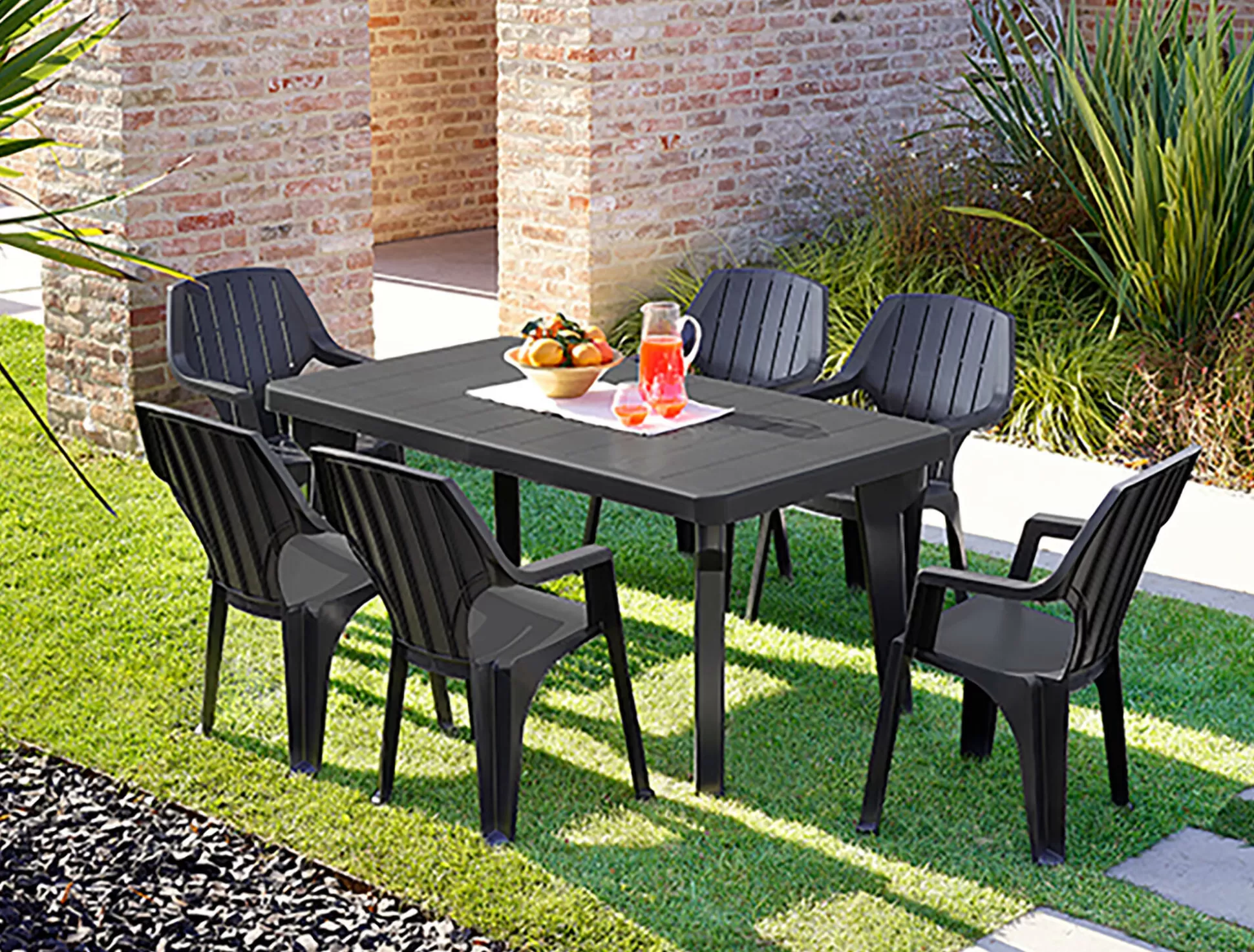 Dmora Tavoli Da Esterno<Tavolo da esterno Anatre, 160-220x90h74 cm,