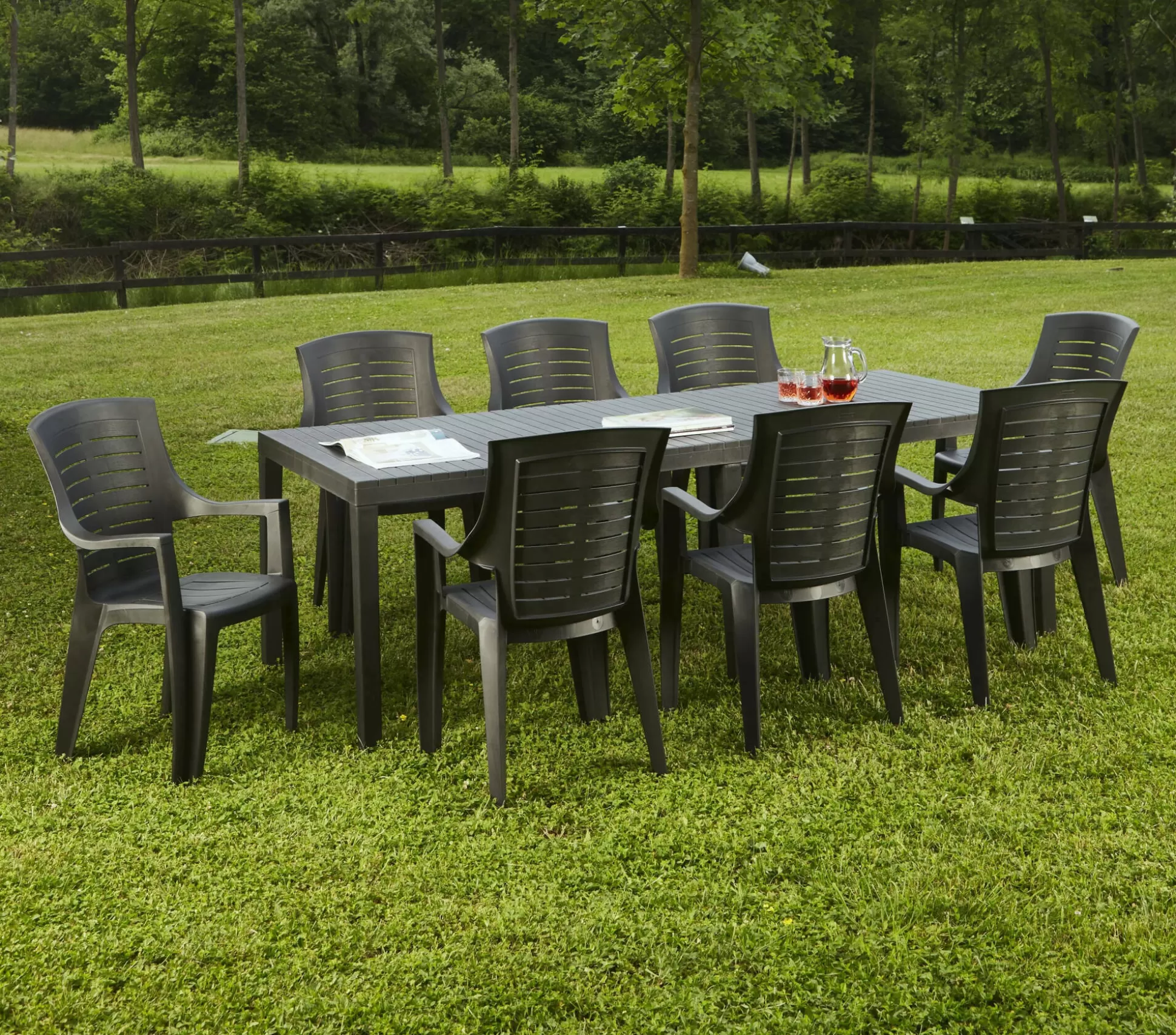 Dmora Tavoli Da Esterno<Tavolo da esterno Arabesch, 150x90h72 cm,
