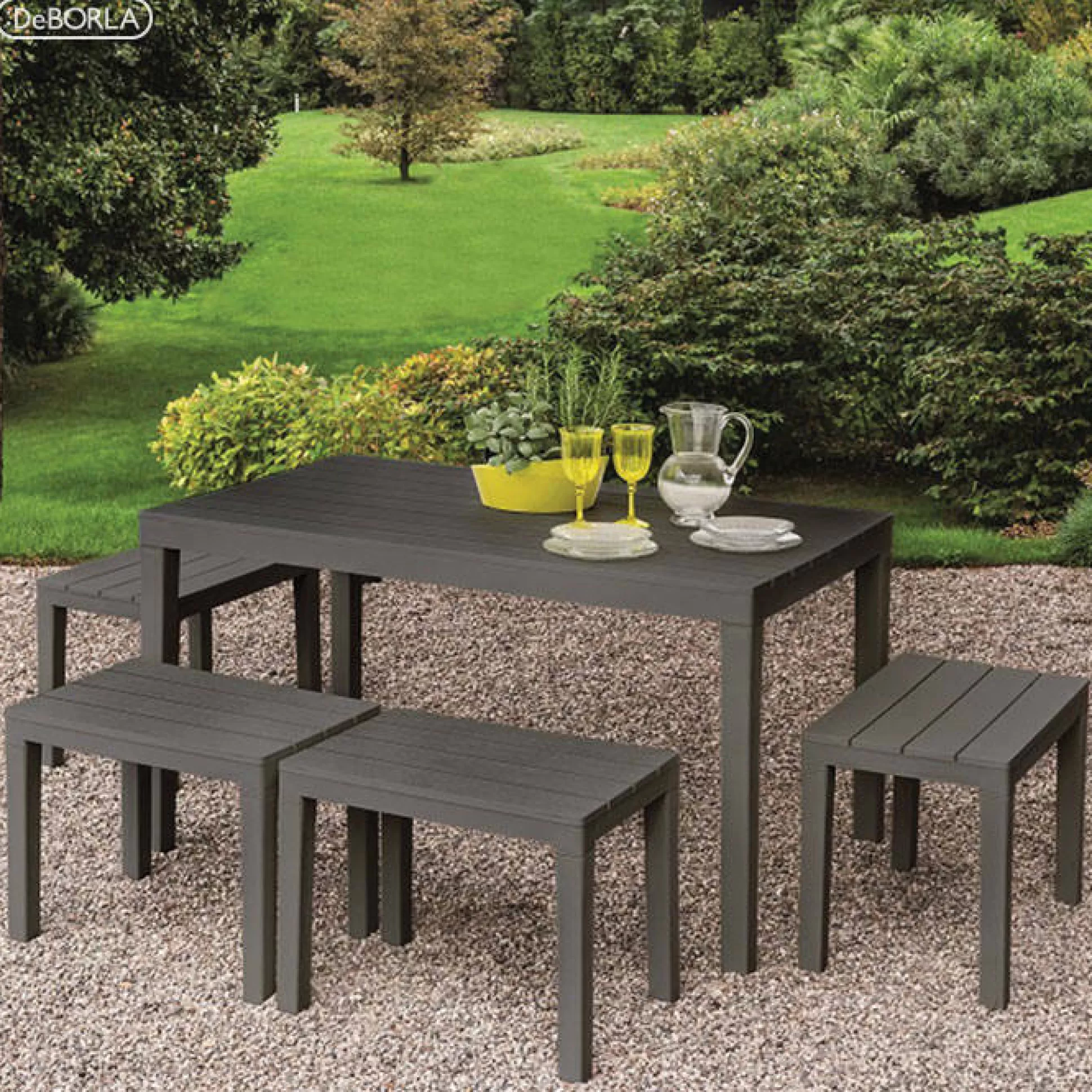 Dmora Tavoli Da Esterno<Tavolo da esterno Asar, 138x78h72 cm,