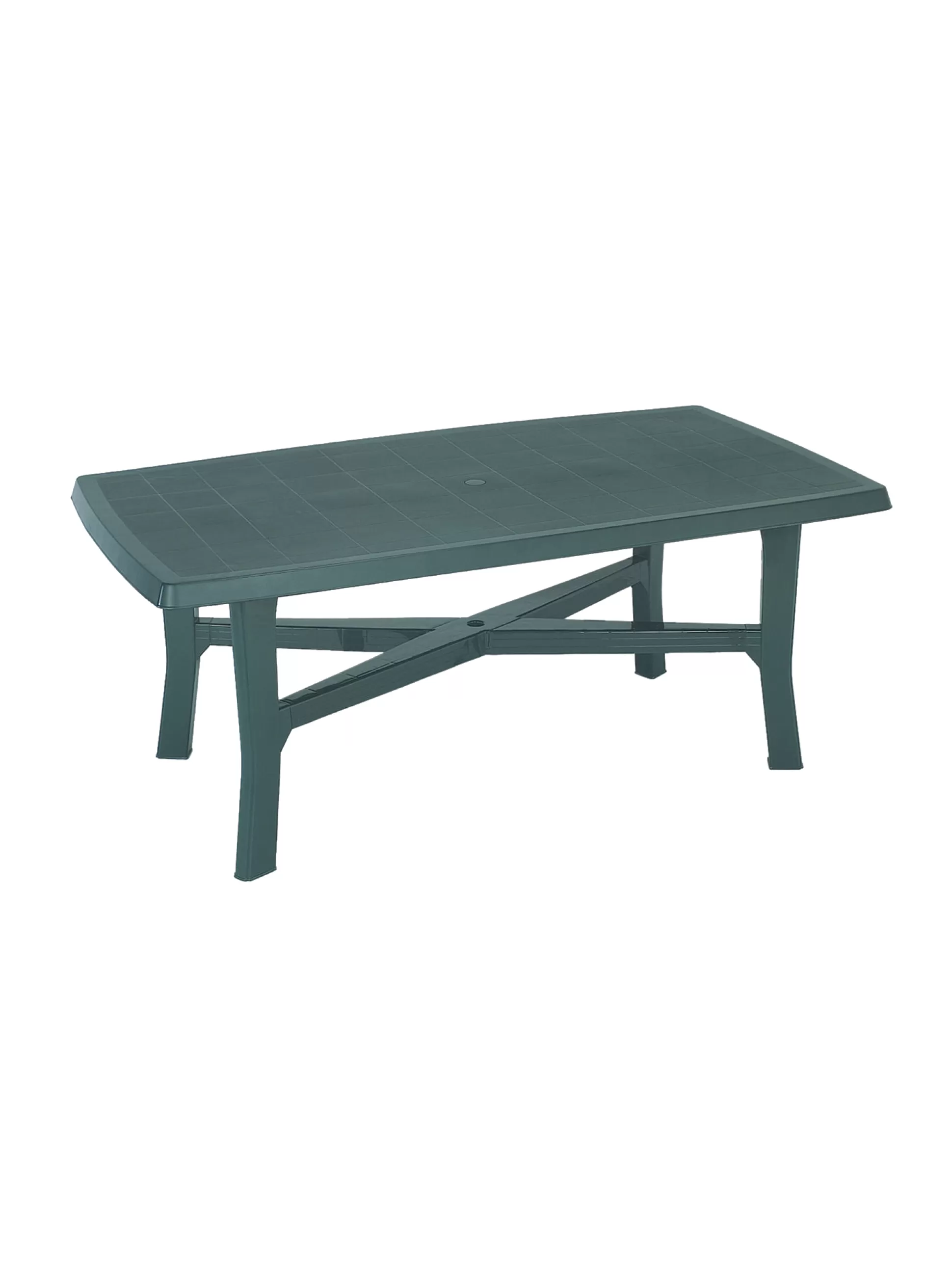 Dmora Tavoli Da Esterno<Tavolo da esterno Aversa, Tavolo rettangolare da pranzo, Tavolo da giardino fisso multiuso, 100% Made in Italy, Cm 180x100h72,