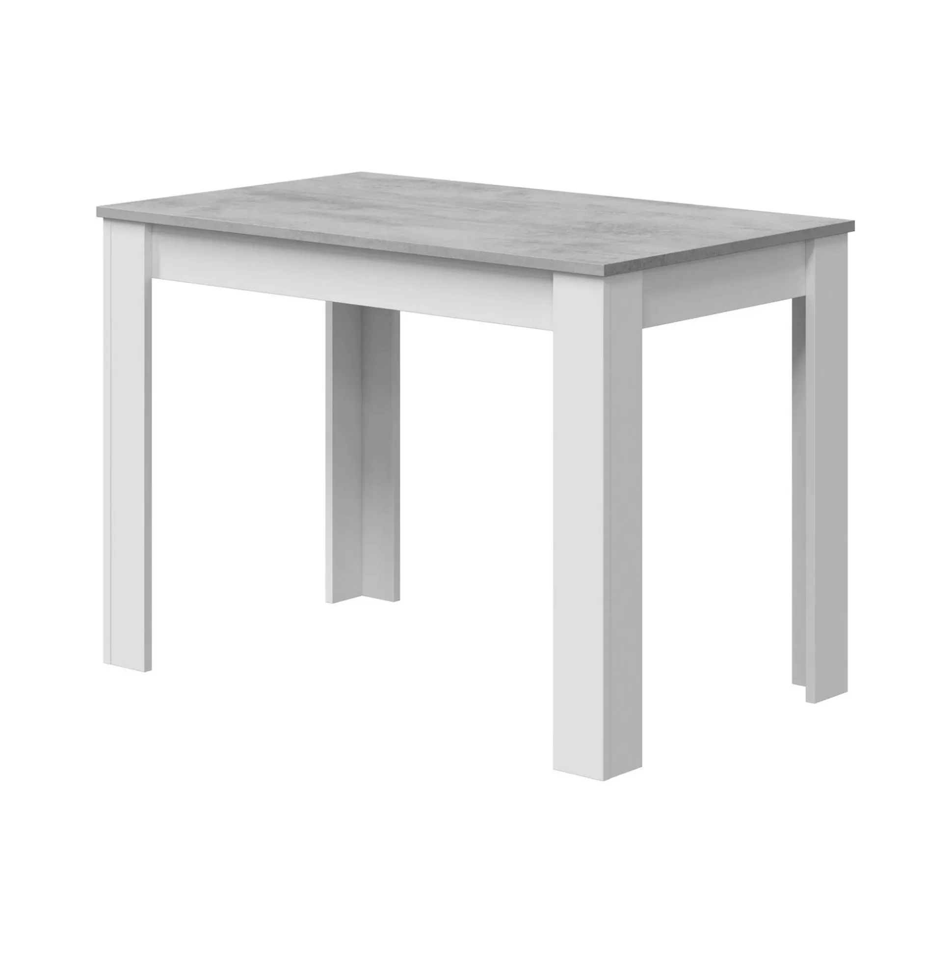 Dmora Tavoli Fissi<Tavolo fisso Anat, 109x67x78 cm, Bianco e Cemento
