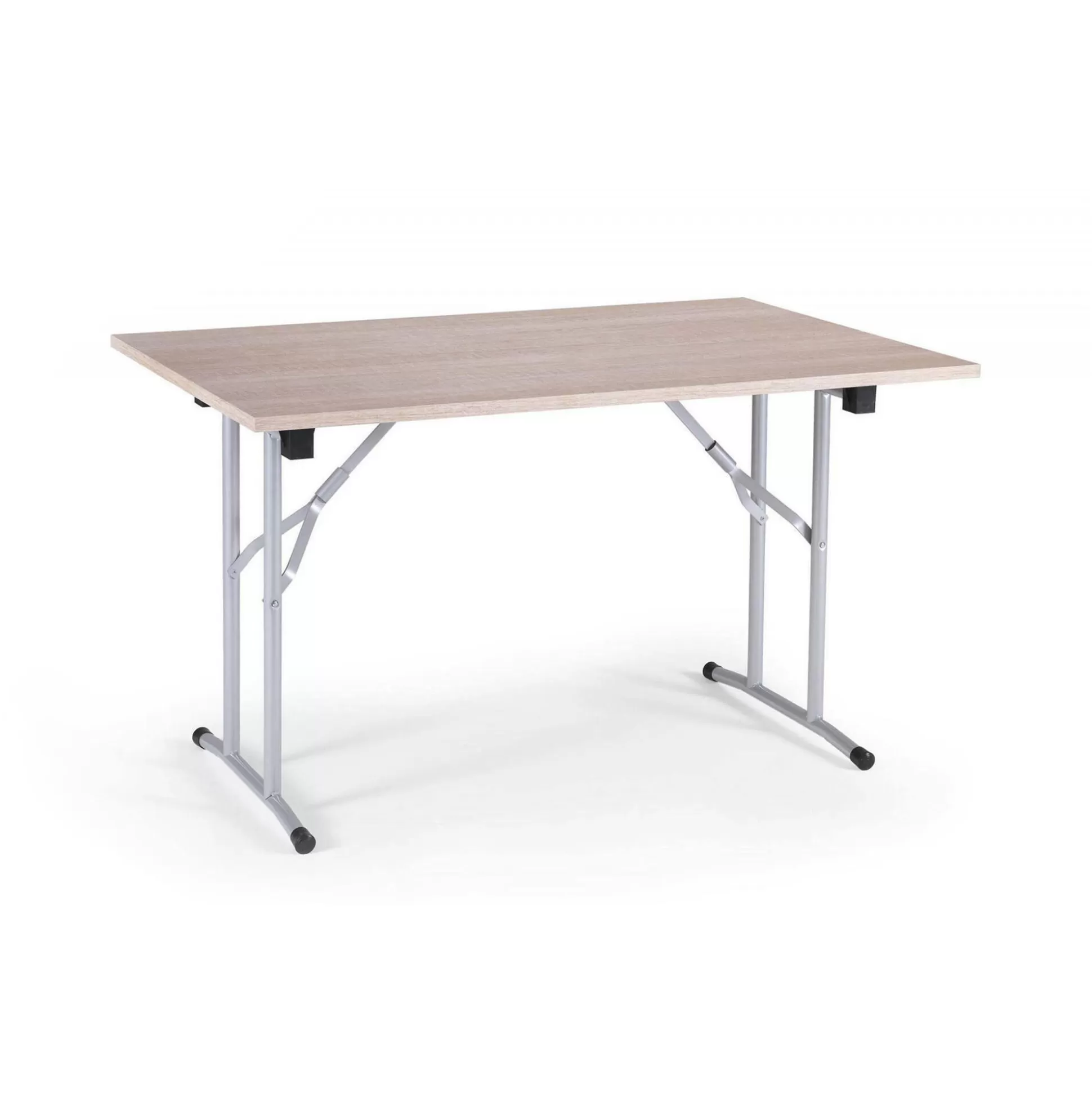 Dmora Tavoli Da Esterno<Tavolo pieghevole Aliena, 125x75h80 cm, Rovere e Grigio