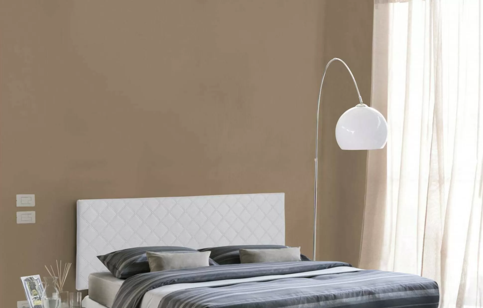 Dmora Letti Matrimoniali<Testiera letto Amarillide, Cm 170x60,