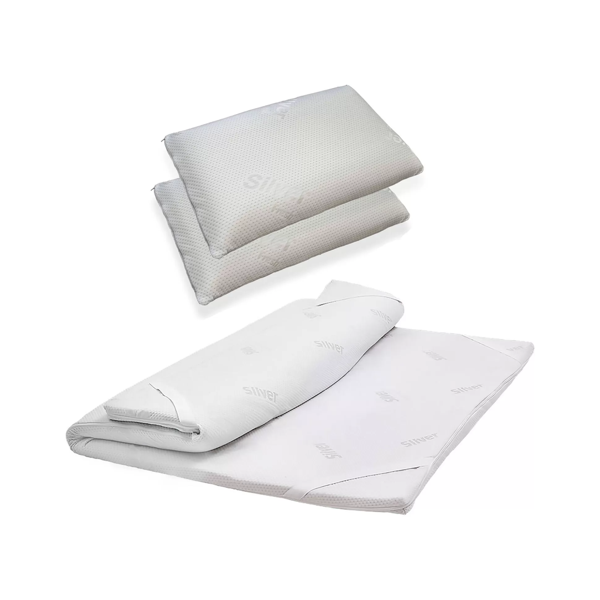 Dmora Topper Matrimoniali<Topper matrimoniale Alcatron, 100% Made in Italy, 160x200xh5 cm