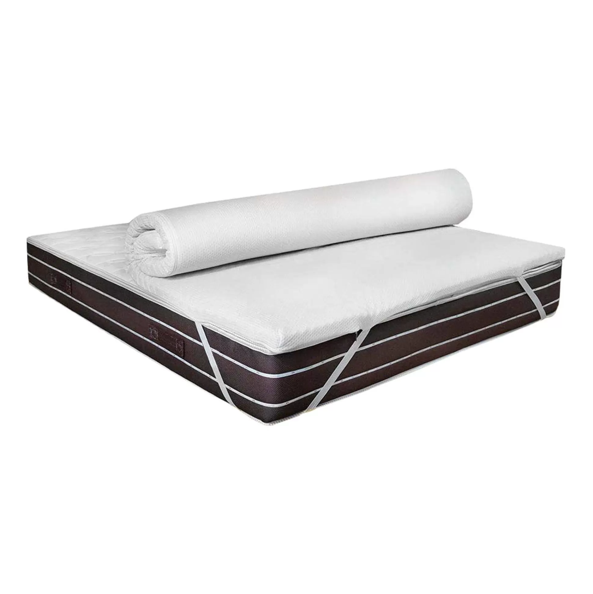 Dmora Topper Piazza E Mezza<Topper piazza e mezza Astracan, 100% Made in Italy, 120x190xh5 cm