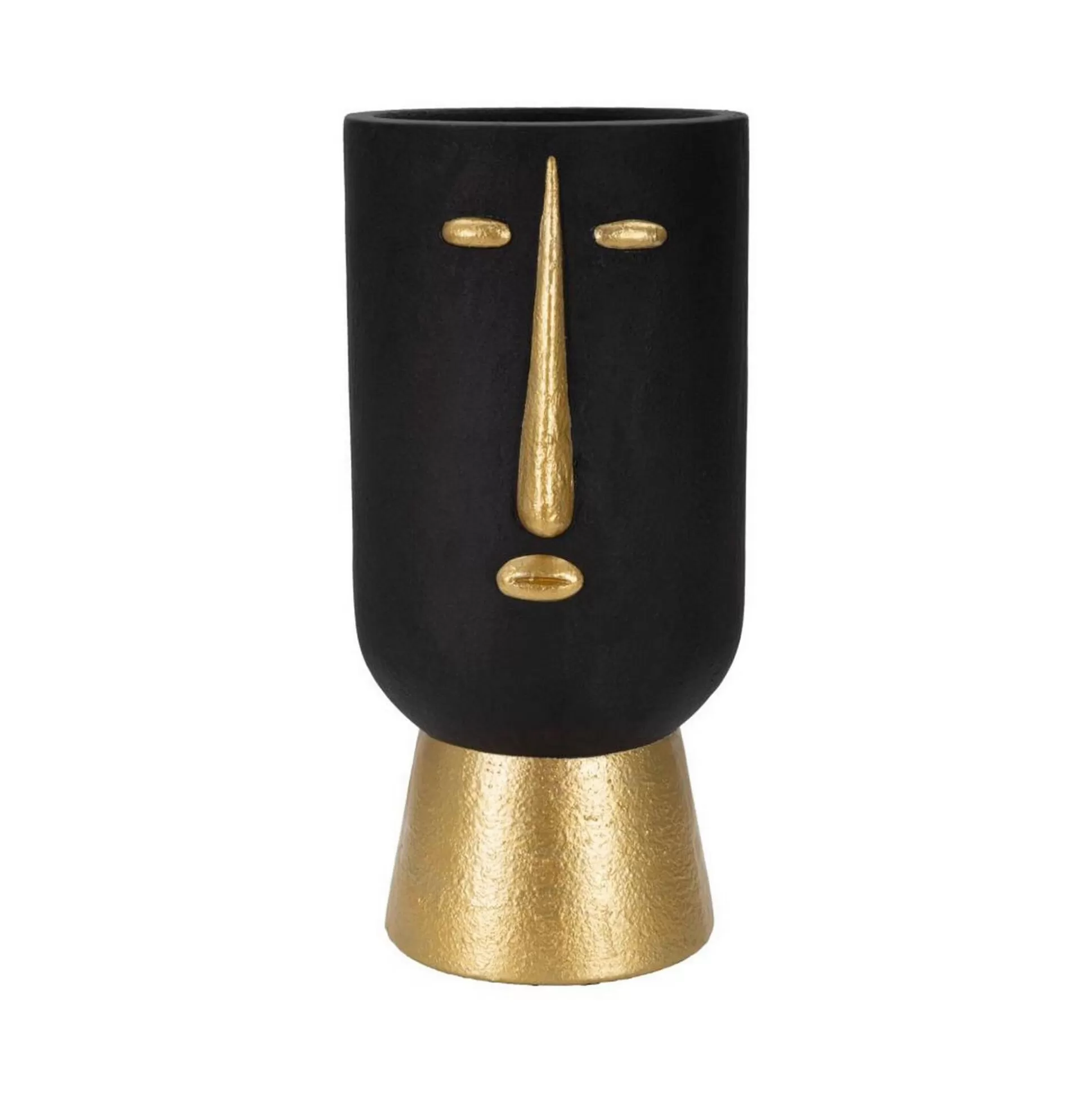 Dmora Oggettistica<Vaso Hamilton, Nero e Oro, 21x21 h45 cm