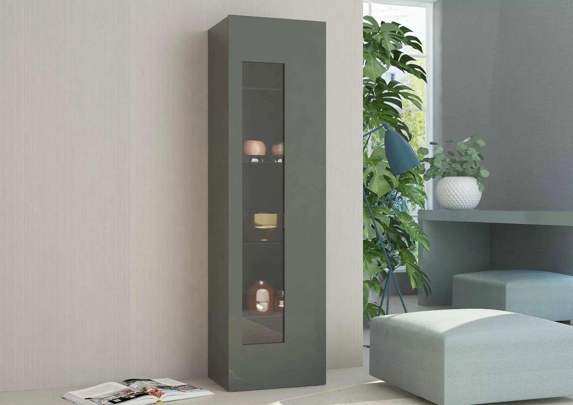 Dmora Vetrine<Vetrina Adatka, cm 45x34h162,
