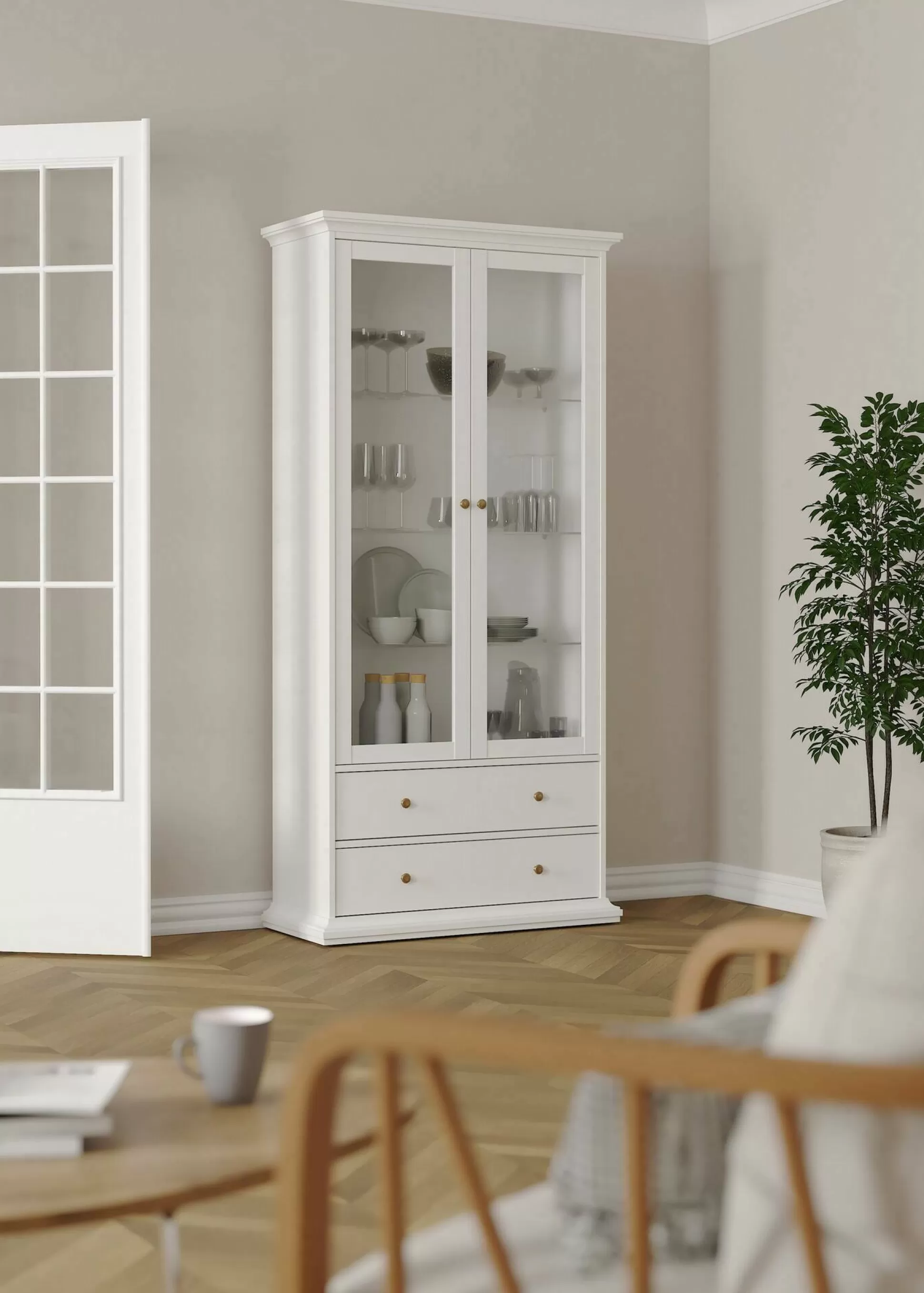 Dmora Vetrine<Vetrina Dvatt, 96x42 h201 cm,