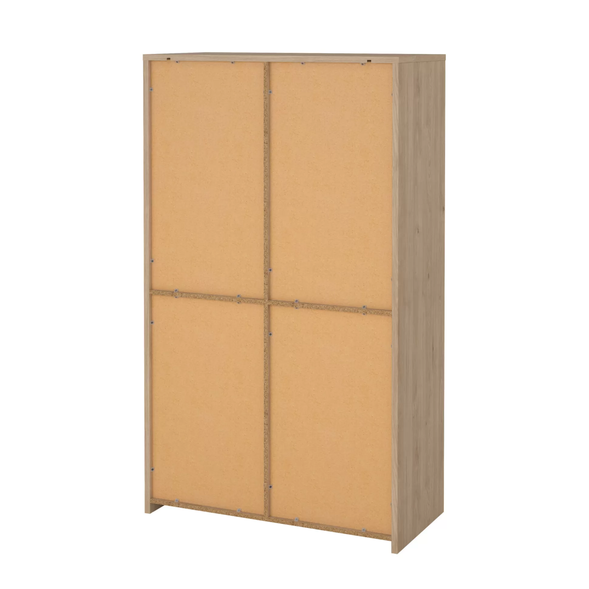 Dmora Vetrine<Vetrina Nadine, Credenza espositiva, Vetrinetta multiuso, Madia da soggiorno, 48x100 h170 cm, Rovere e Bianco